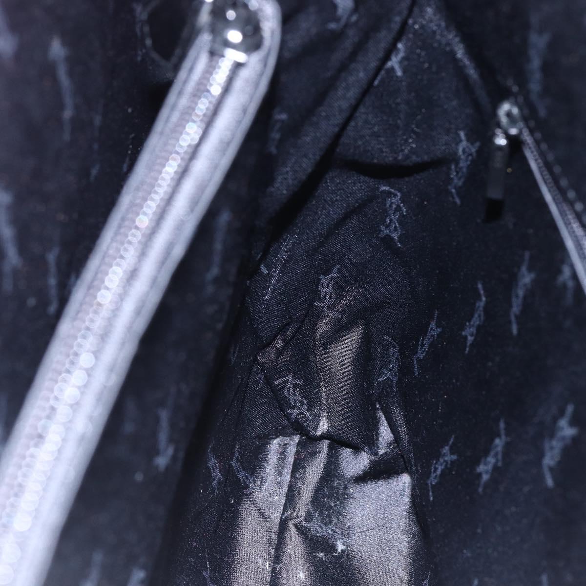 SAINT LAURENT Tote Bag Nylon Pink Gold Auth 149152