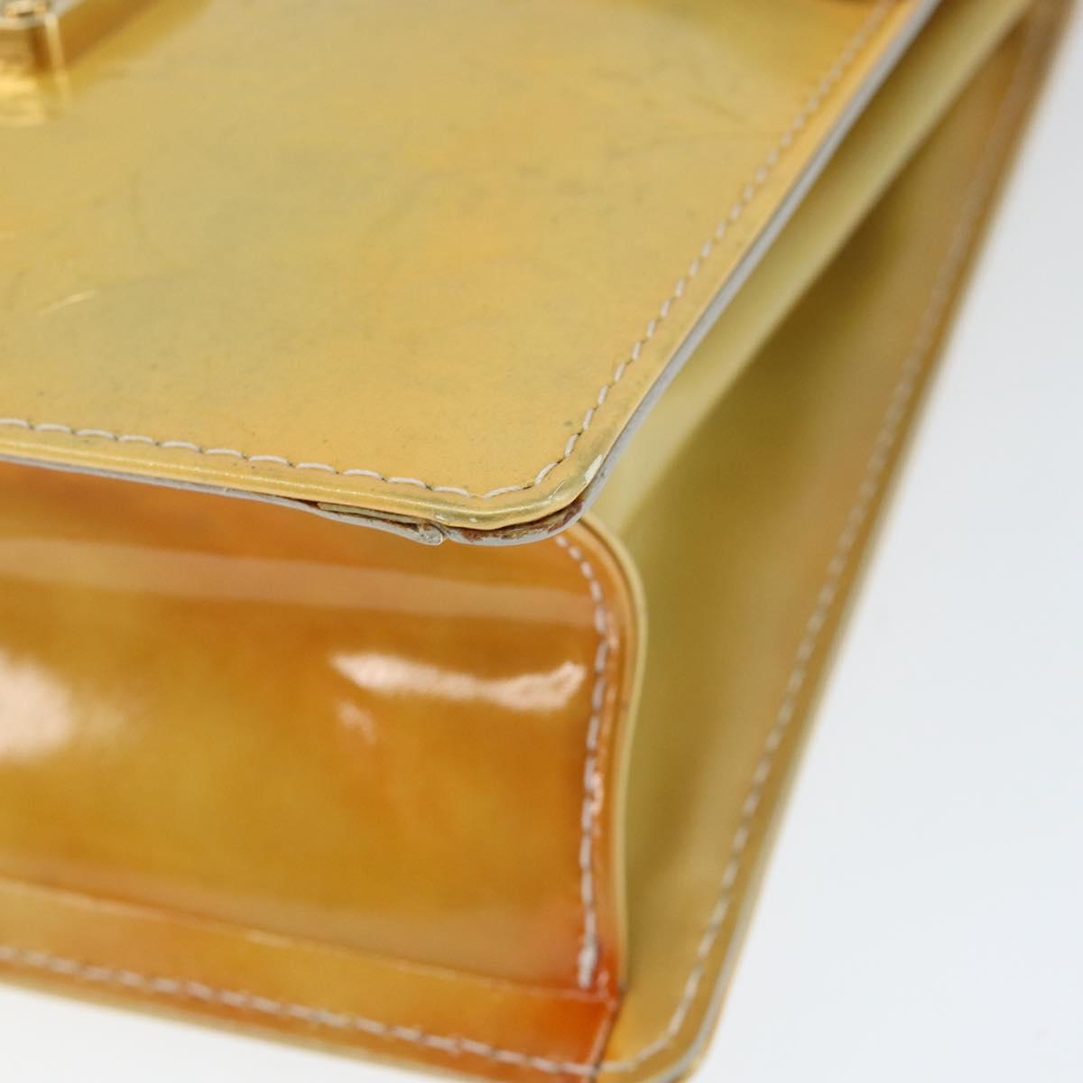 LOUIS VUITTON Monogram Vernis Spring Street Hand Bag Gris M91029 LV Auth 149160