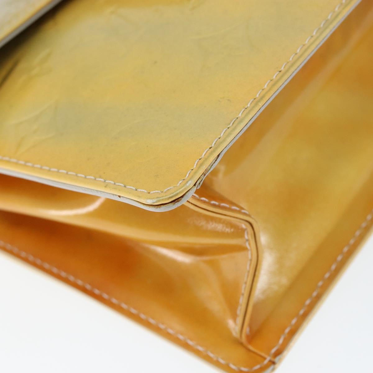 LOUIS VUITTON Monogram Vernis Spring Street Hand Bag Gris M91029 LV Auth 149160