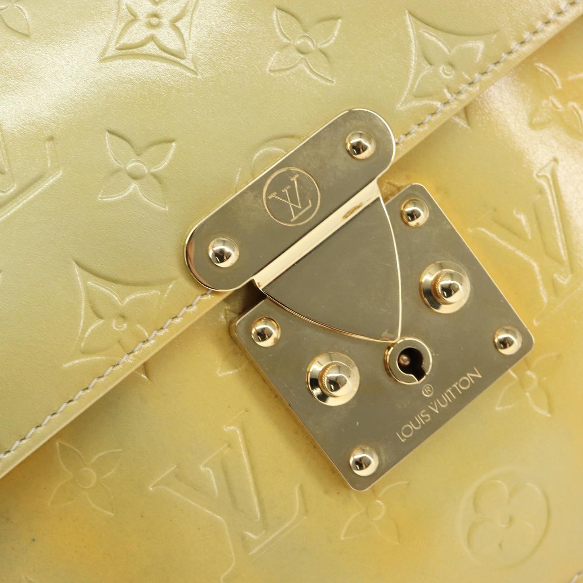 LOUIS VUITTON Monogram Vernis Spring Street Hand Bag Gris M91029 LV Auth 149160