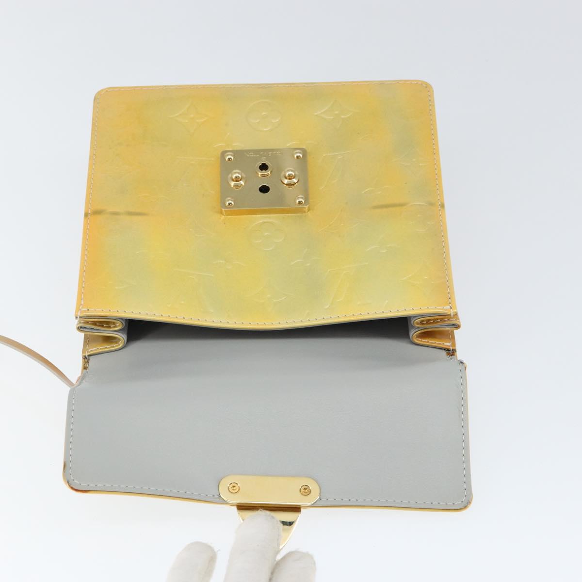 LOUIS VUITTON Monogram Vernis Spring Street Hand Bag Gris M91029 LV Auth 149160