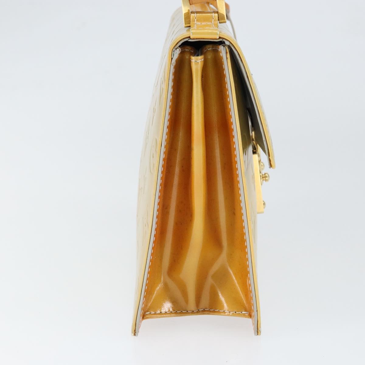 LOUIS VUITTON Monogram Vernis Spring Street Hand Bag Gris M91029 LV Auth 149160