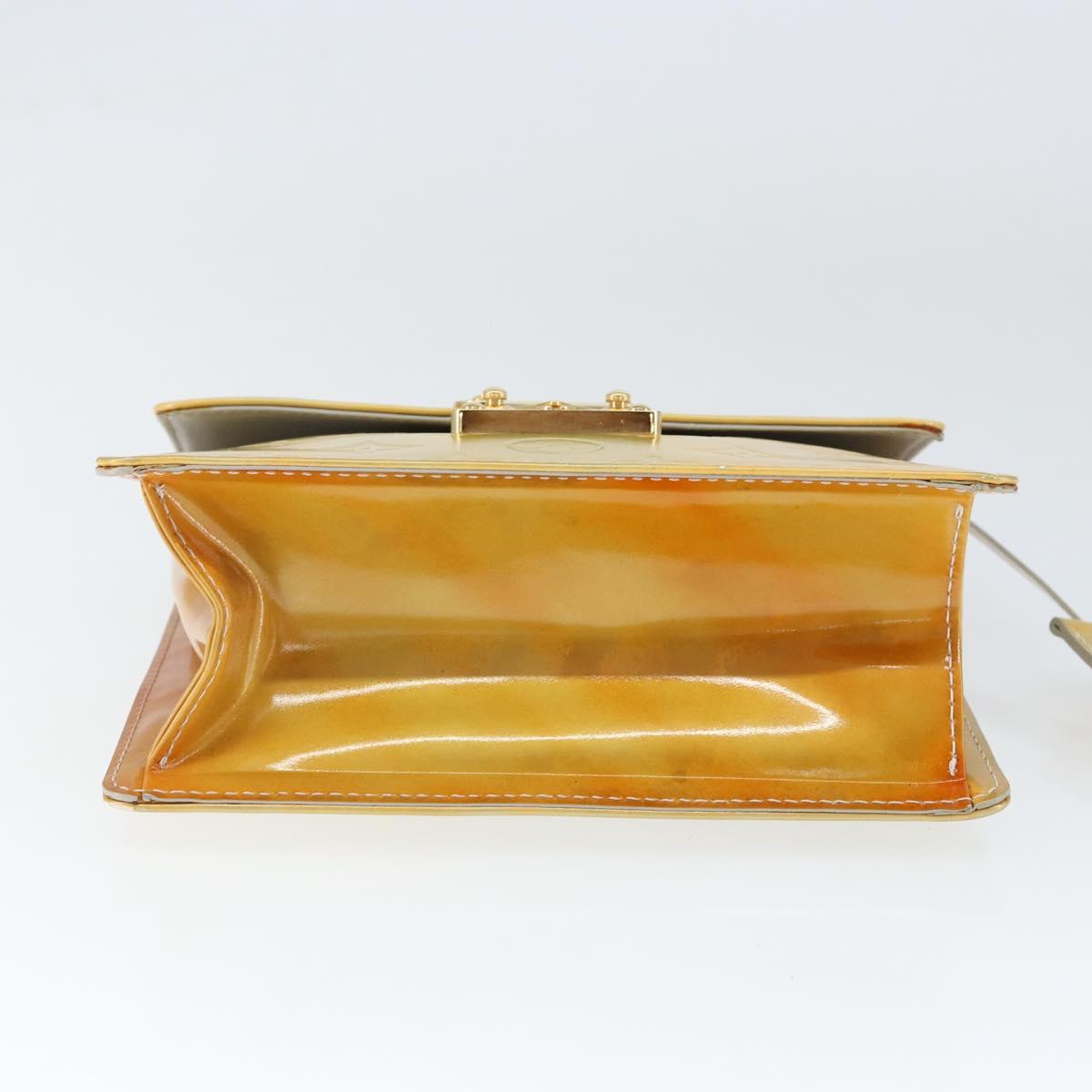 LOUIS VUITTON Monogram Vernis Spring Street Hand Bag Gris M91029 LV Auth 149160