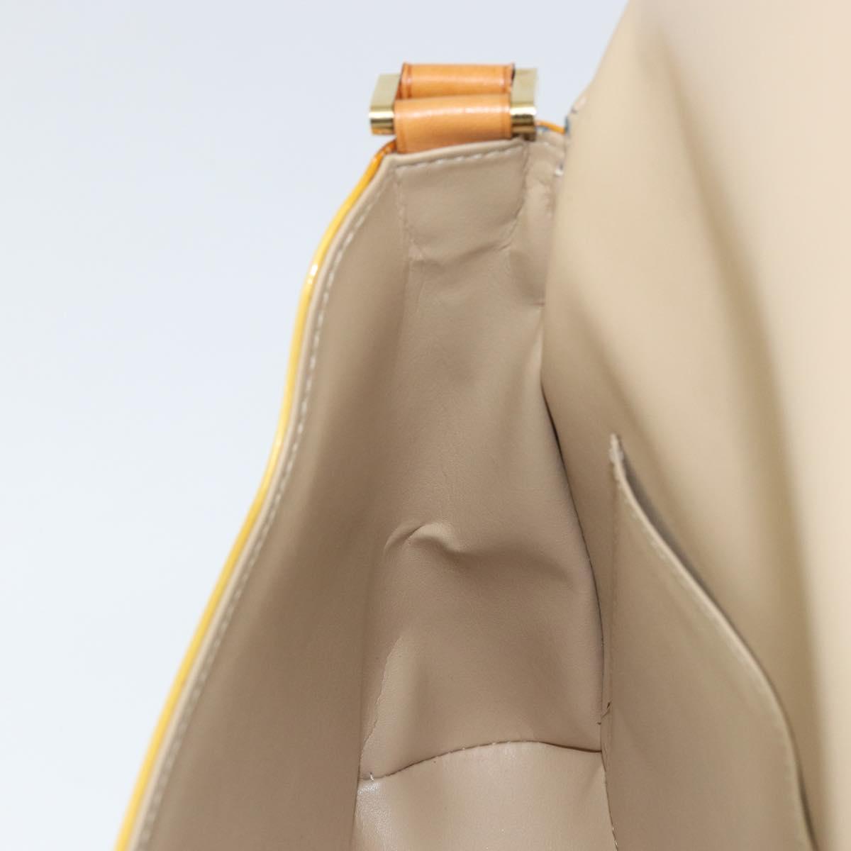 LOUIS VUITTON Monogram Vernis Thompson Street Bag Beige M91301 LV Auth 149162