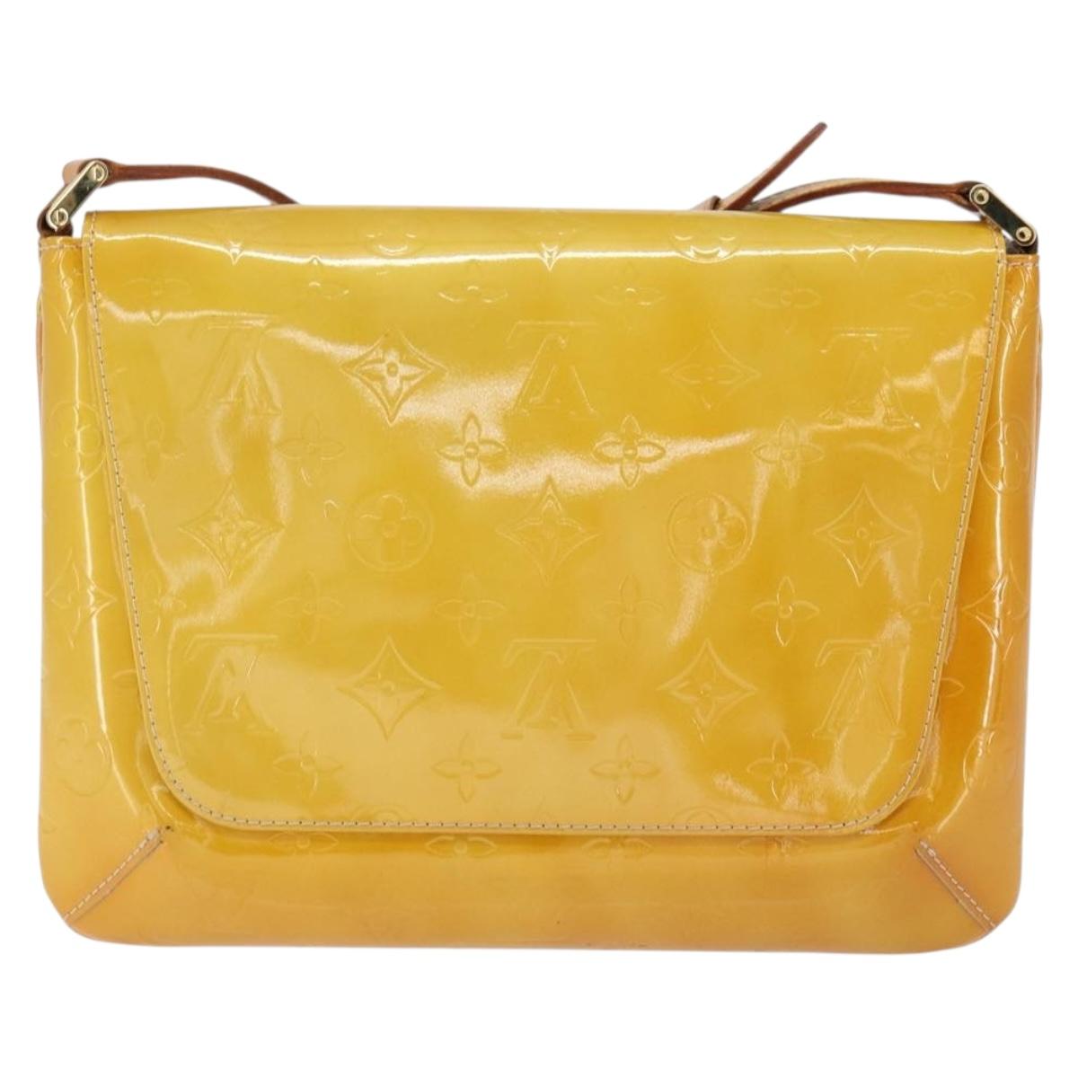 LOUIS VUITTON Monogram Vernis Thompson Street Bag Beige M91301 LV Auth 149162