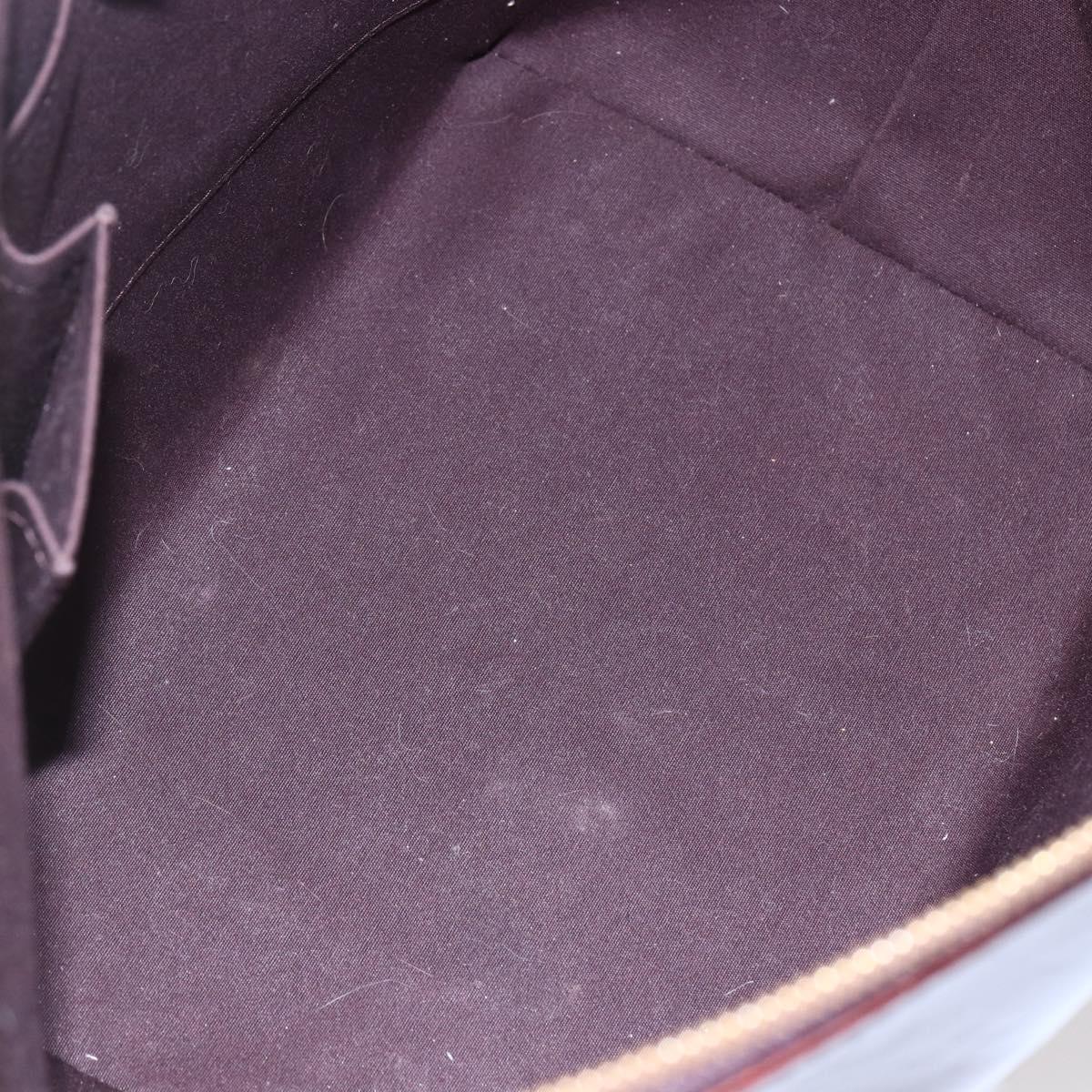 LOUIS VUITTON Monogram Vernis Bellevue GM Tote Bag Amarante M93589 Auth 149163