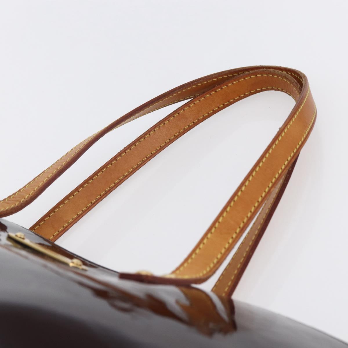 LOUIS VUITTON Monogram Vernis Bellevue GM Tote Bag Amarante M93589 Auth 149163