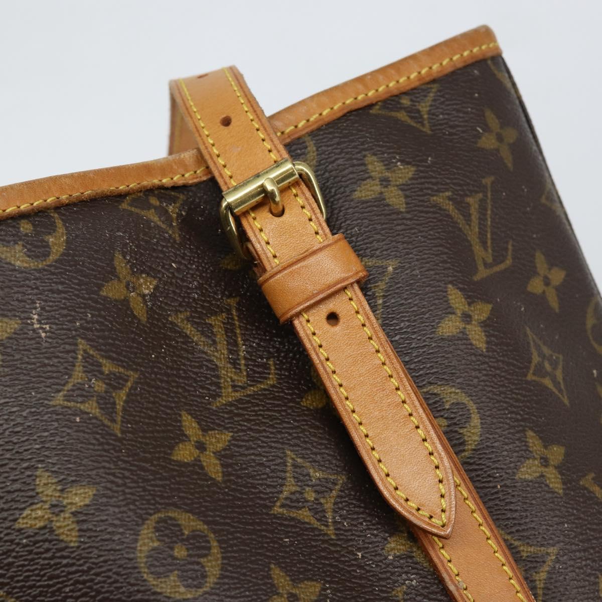 LOUIS VUITTON Monogram Bucket GM Shoulder Bag M42236 LV Auth 149171