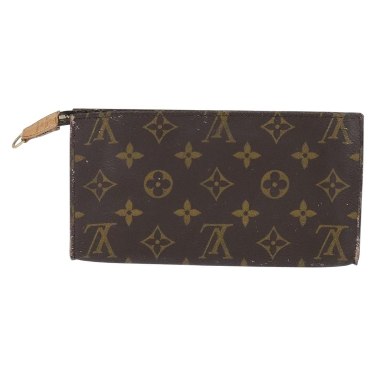 LOUIS VUITTON Monogram Bucket GM Accessory Pouch LV Auth 149172