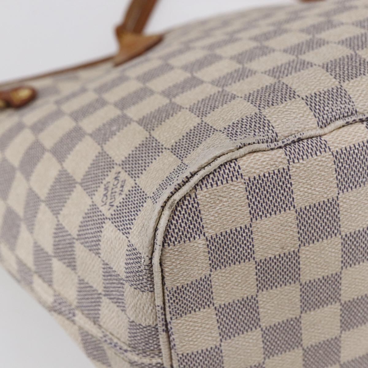 LOUIS VUITTON Damier Azur Neverfull MM Tote Bag N41605 LV Auth 149182