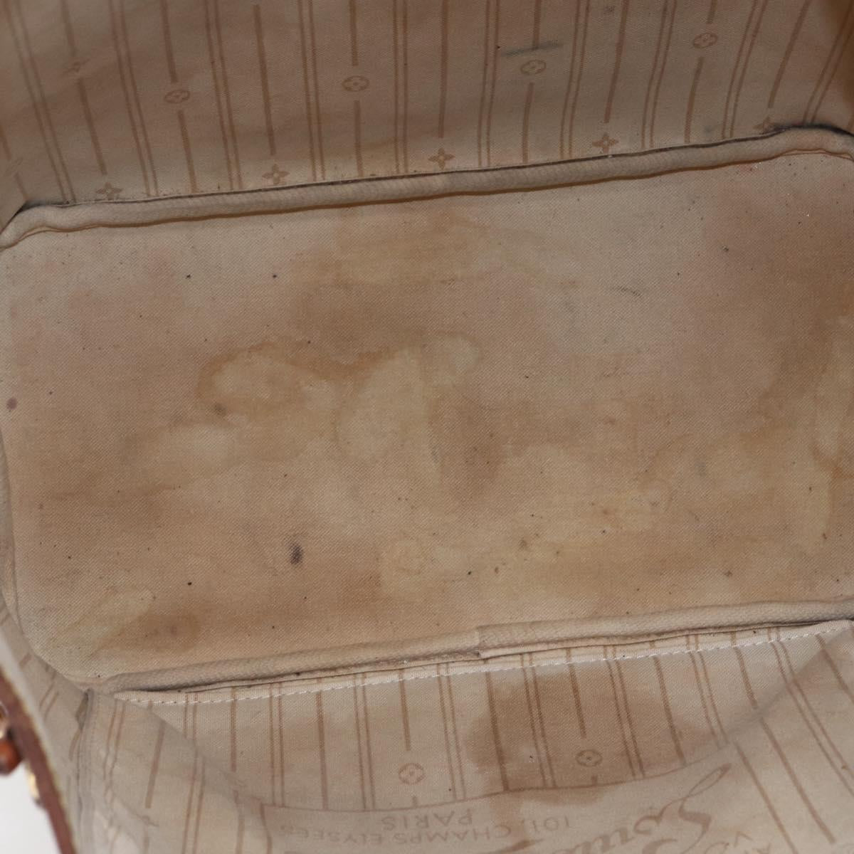 LOUIS VUITTON Damier Azur Neverfull MM Tote Bag N41605 LV Auth 149182