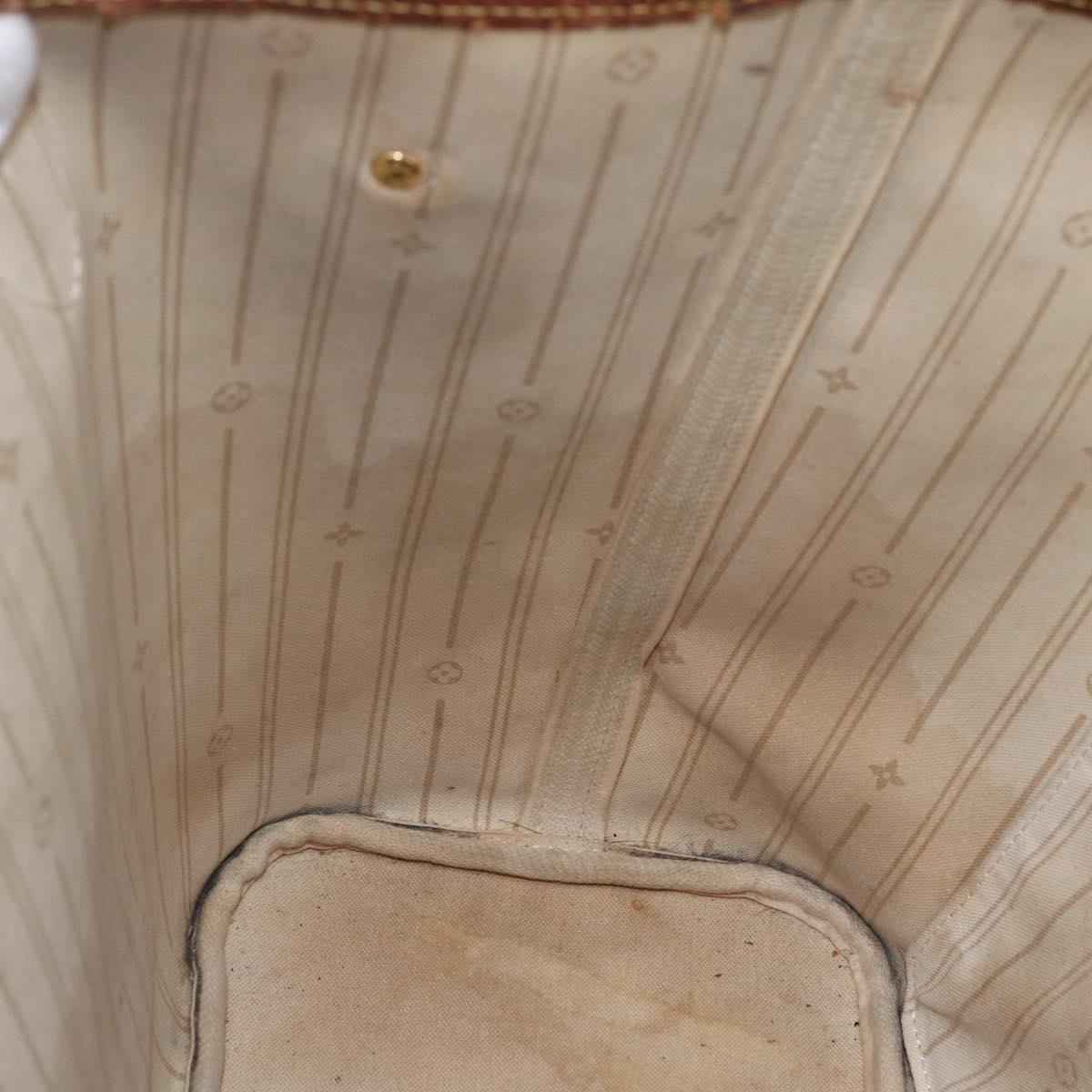 LOUIS VUITTON Damier Azur Neverfull MM Tote Bag N41605 LV Auth 149182