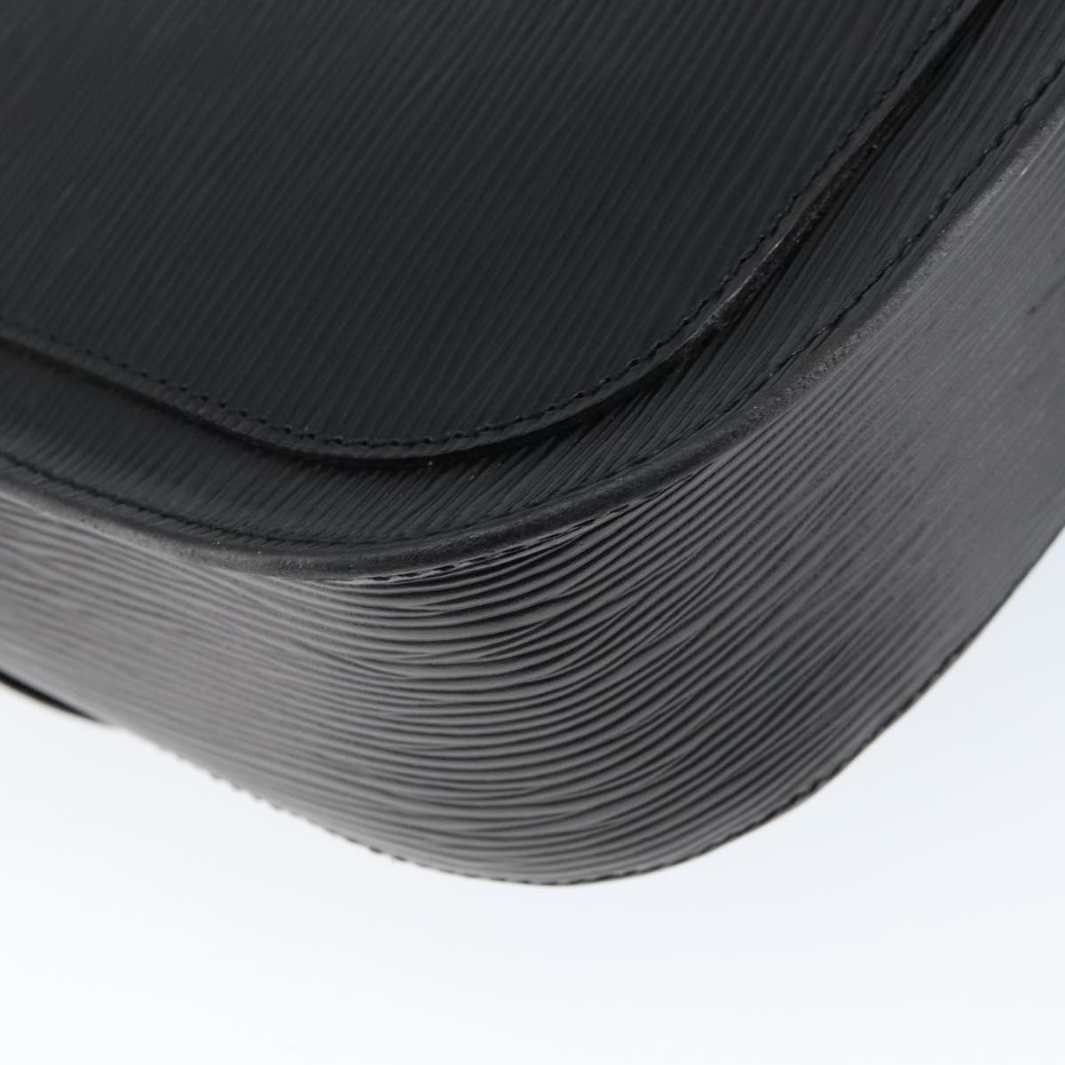 LOUIS VUITTON Epi Saint Cloud GM Shoulder Bag Black Noir M52192 LV Auth 149184