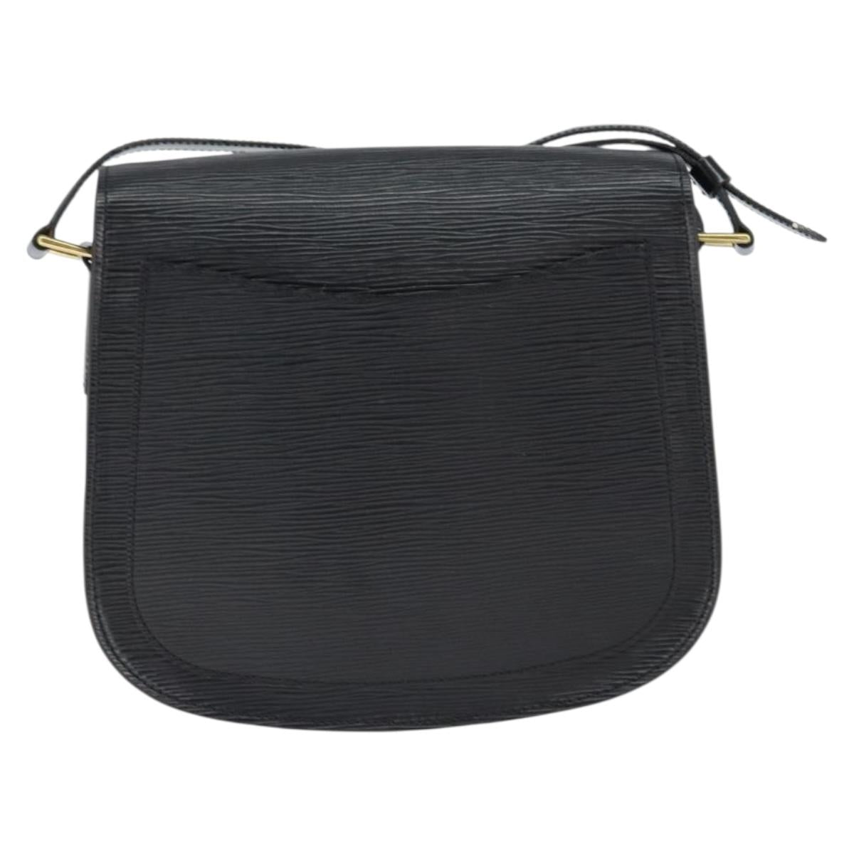 LOUIS VUITTON Epi Saint Cloud GM Shoulder Bag Black Noir M52192 LV Auth 149184