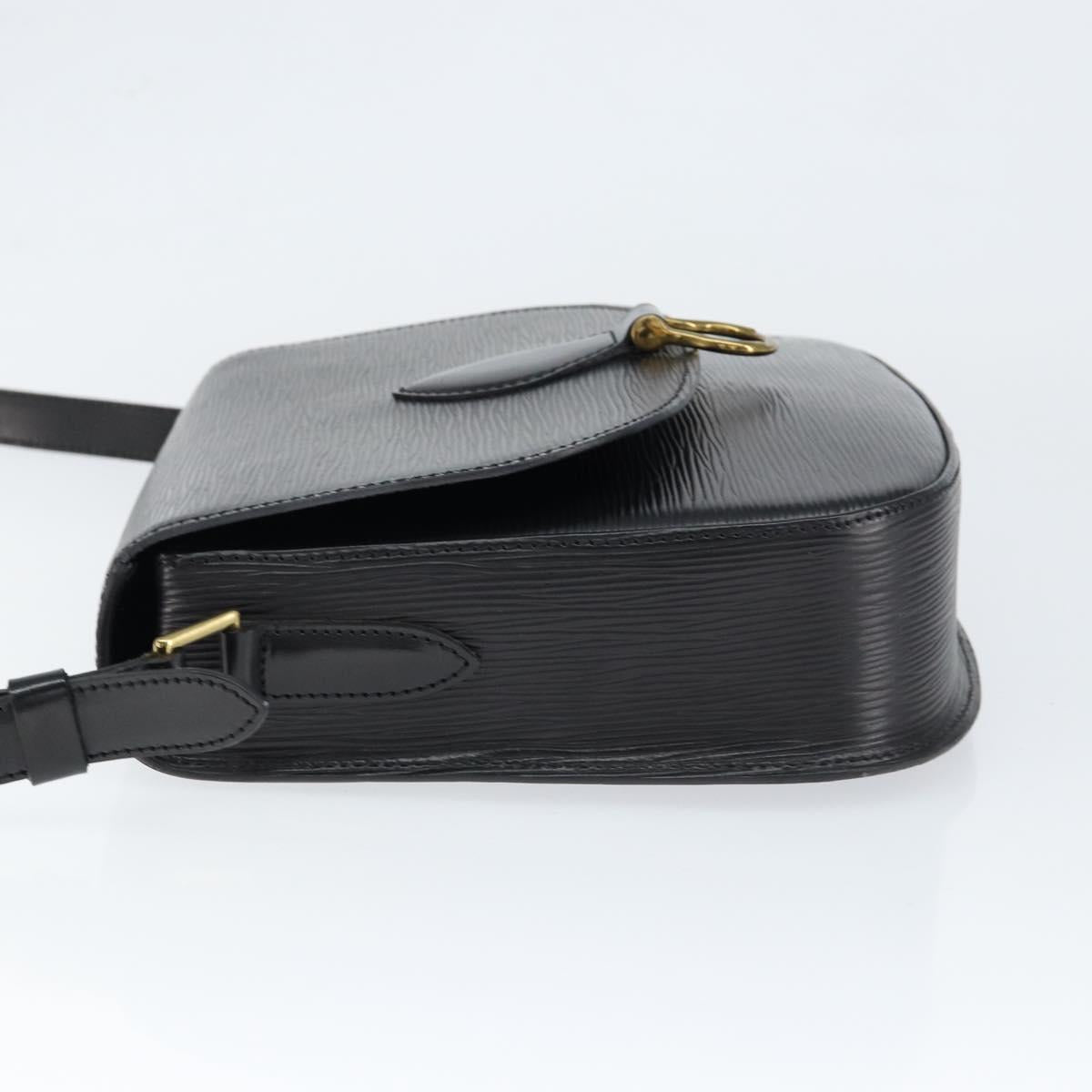 LOUIS VUITTON Epi Saint Cloud GM Shoulder Bag Black Noir M52192 LV Auth 149184