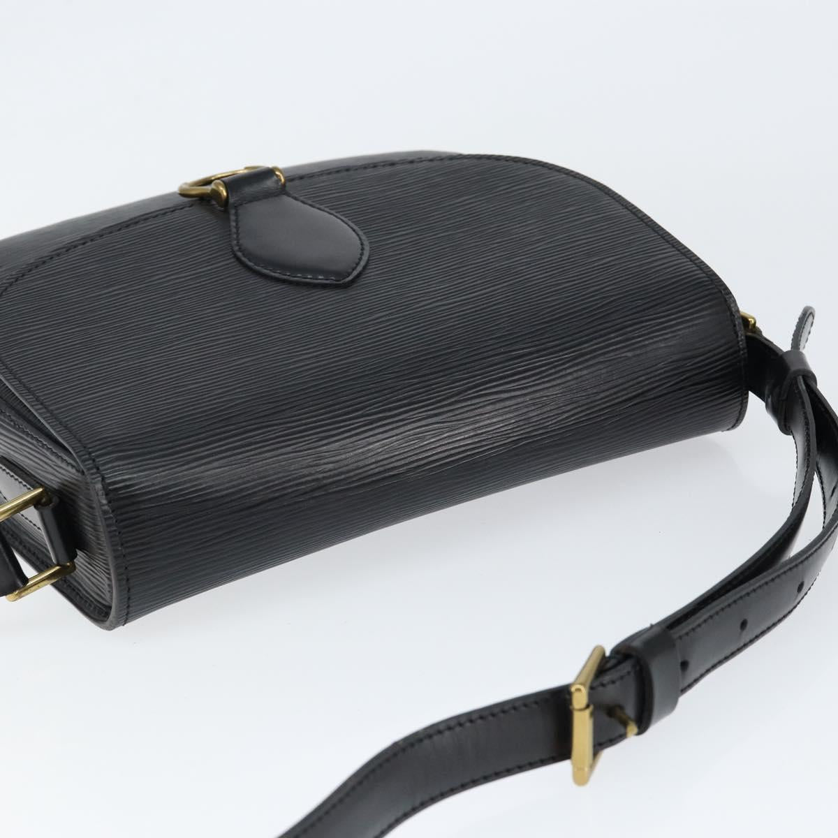 LOUIS VUITTON Epi Saint Cloud GM Shoulder Bag Black Noir M52192 LV Auth 149184