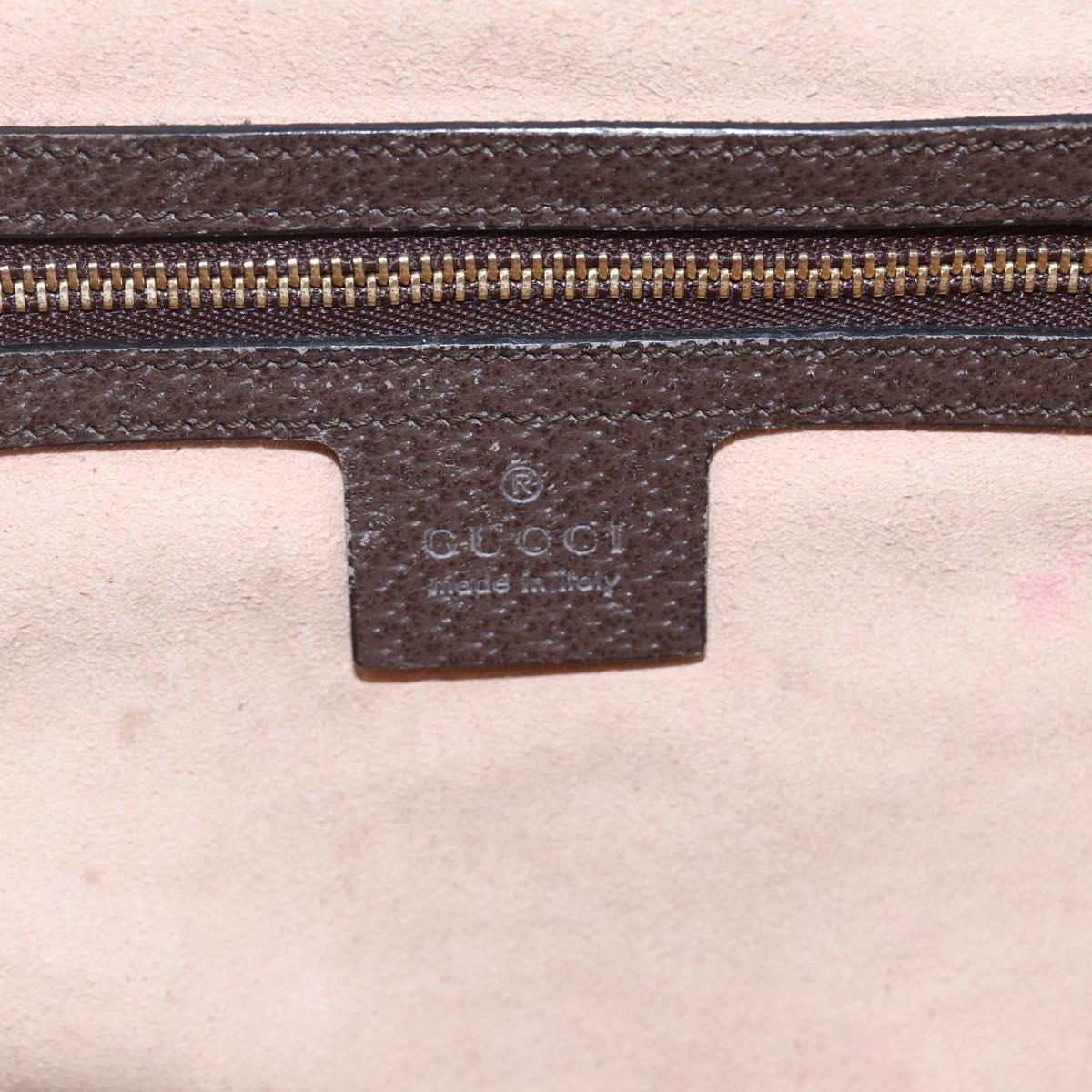 GUCCI Ophidia GG Supreme Web Sherry Line Bag PVC Beige 550622 Auth 149185