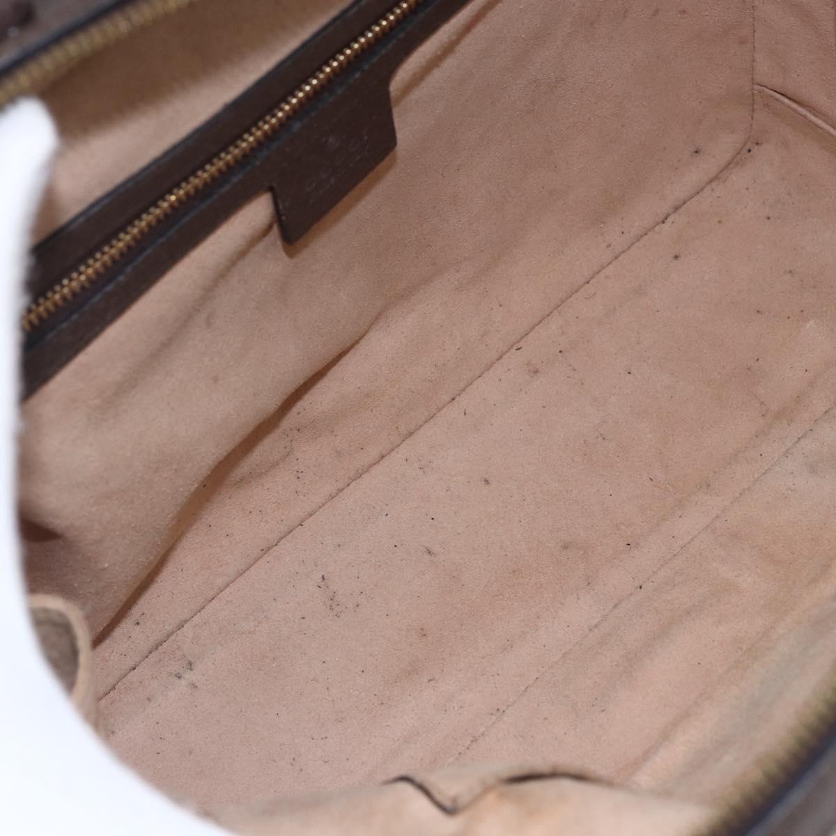 GUCCI Ophidia GG Supreme Web Sherry Line Bag PVC Beige 550622 Auth 149185