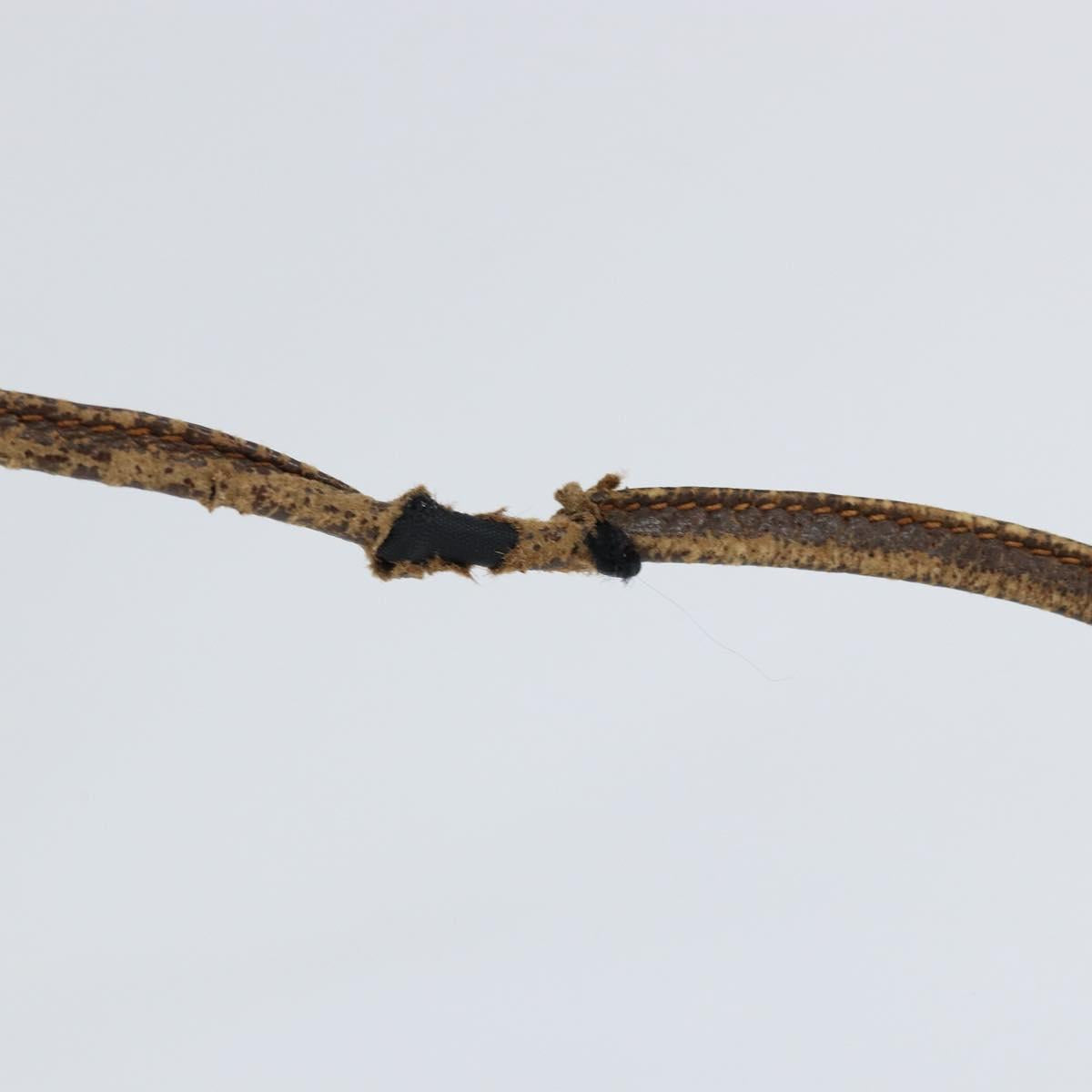 GUCCI GG Supreme Web Sherry Line Bag PVC Beige Gold 904 02 047 Auth 149187