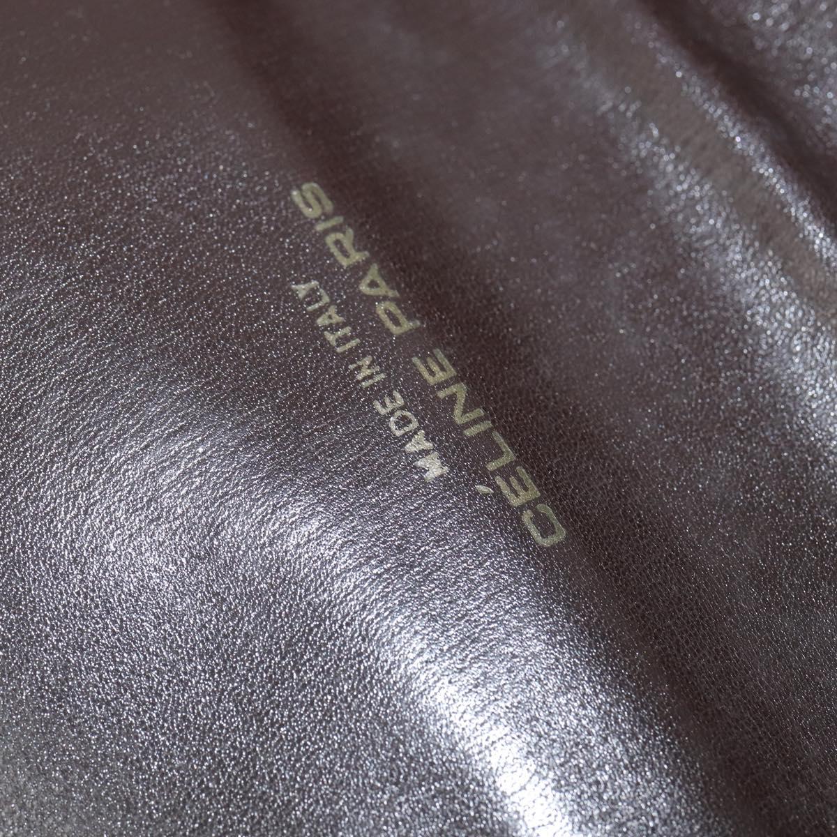 CELINE C Sulky Shoulder Bag Canvas Beige Gold Auth 149188