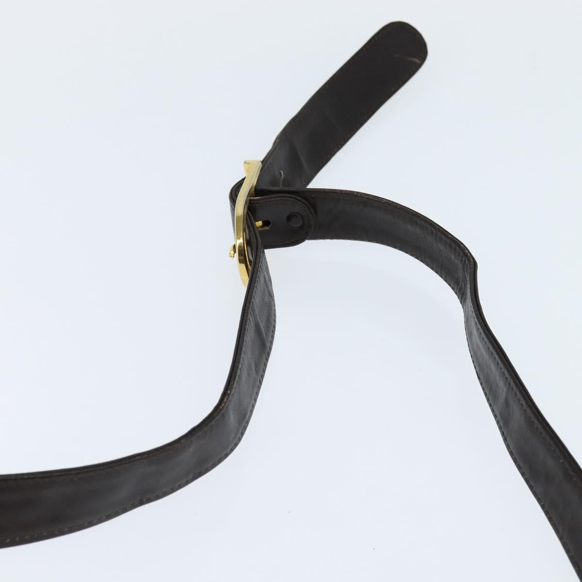 CELINE C Sulky Shoulder Bag Canvas Beige Gold Auth 149188