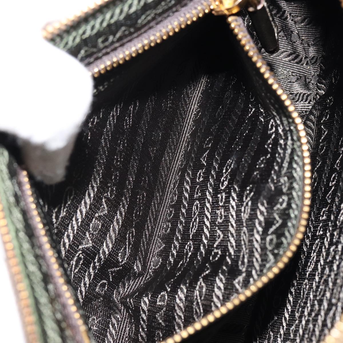 PRADA Shoulder Bag Safiano leather Gold Auth 149196