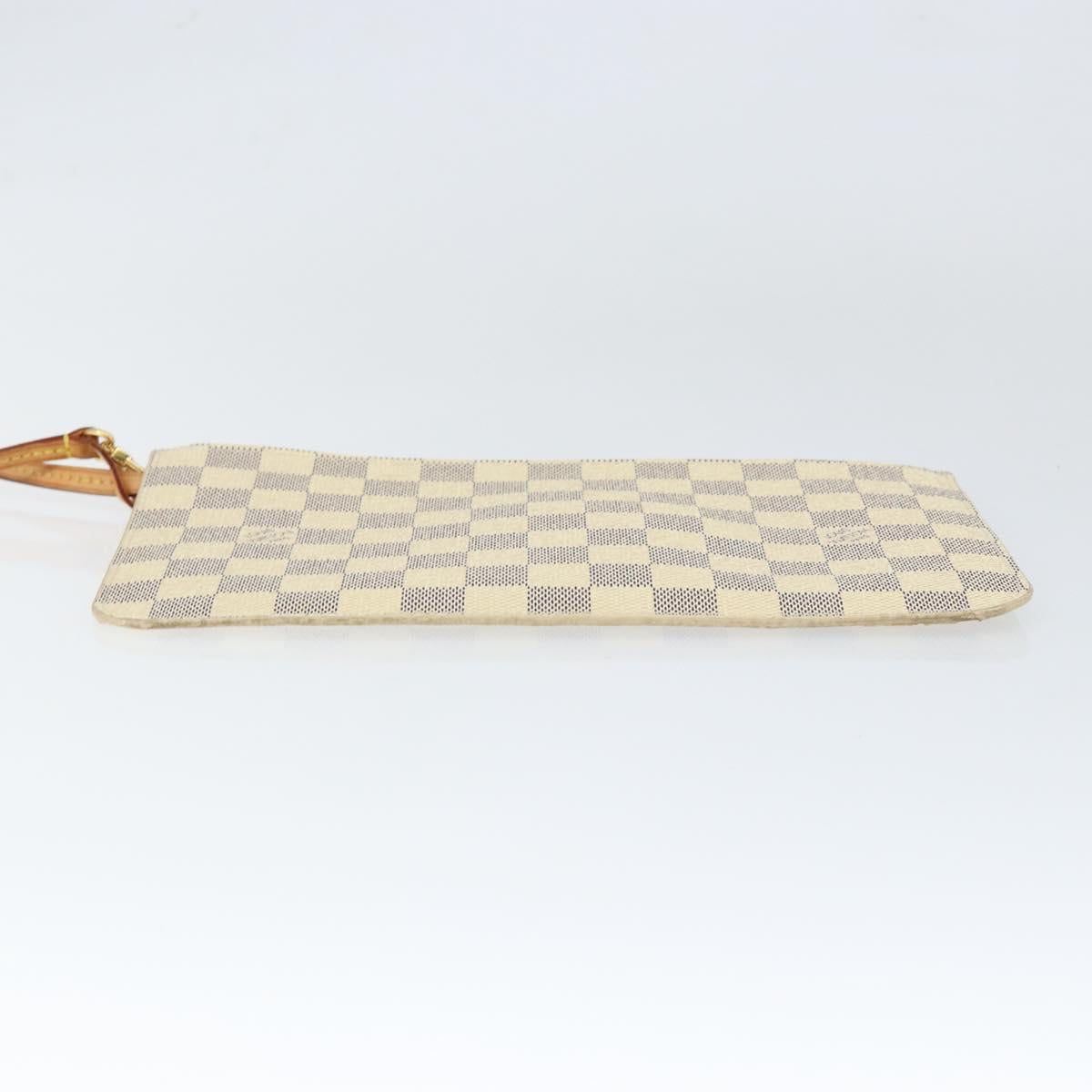 LOUIS VUITTON Damier Azur Neverfull MM Pouch LV Auth 149202