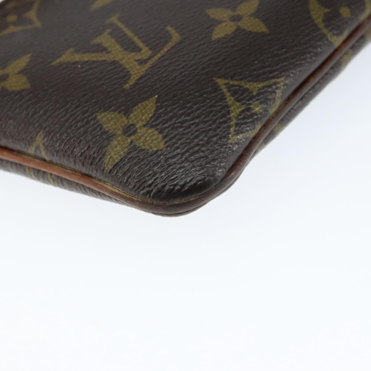 LOUIS VUITTON Monogram Chain Pochette Mila PM Accessory Pouch M60094 Auth 149211