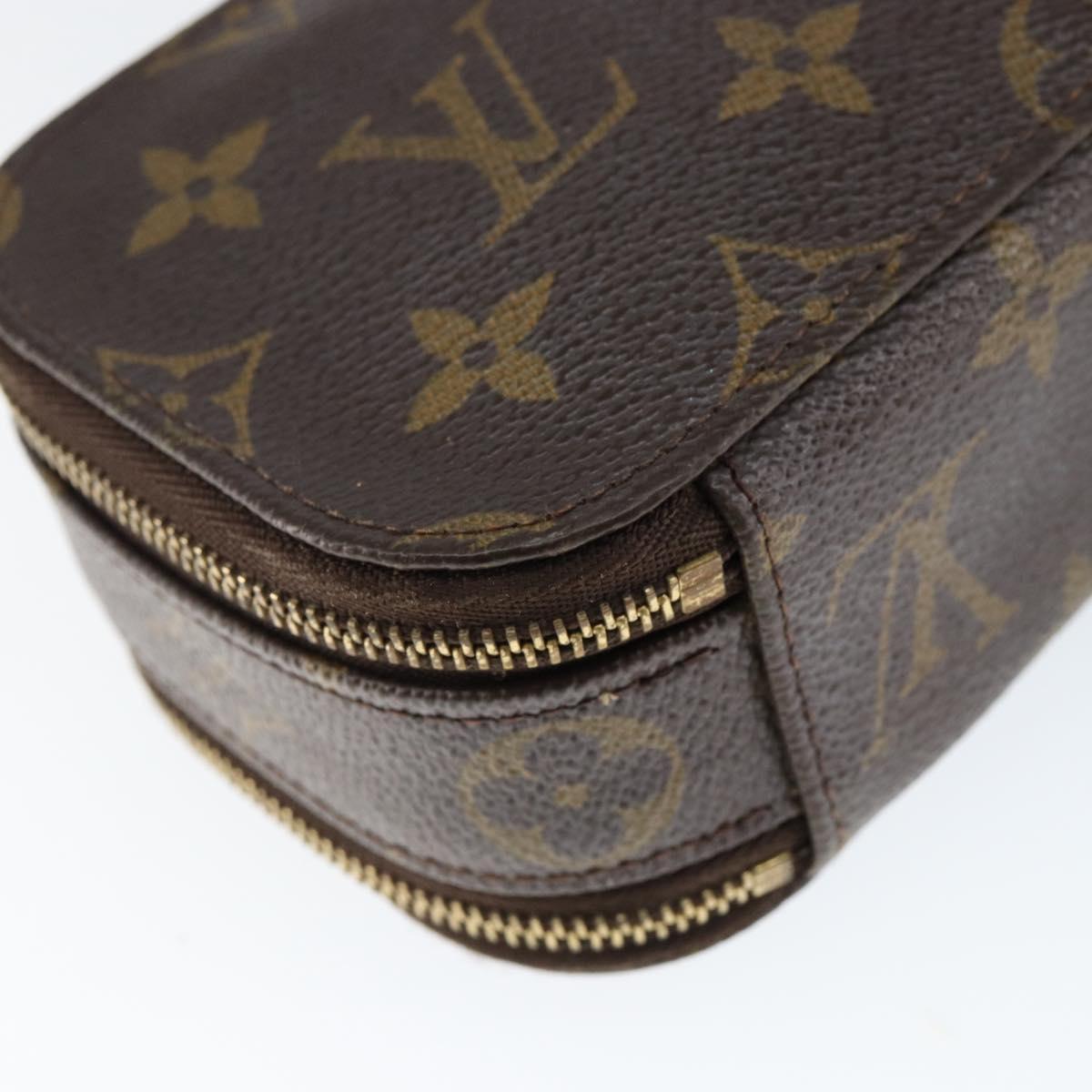LOUIS VUITTON Monogram Trousse Brush PM Cosmetic Pouch M47510 LV Auth 149213