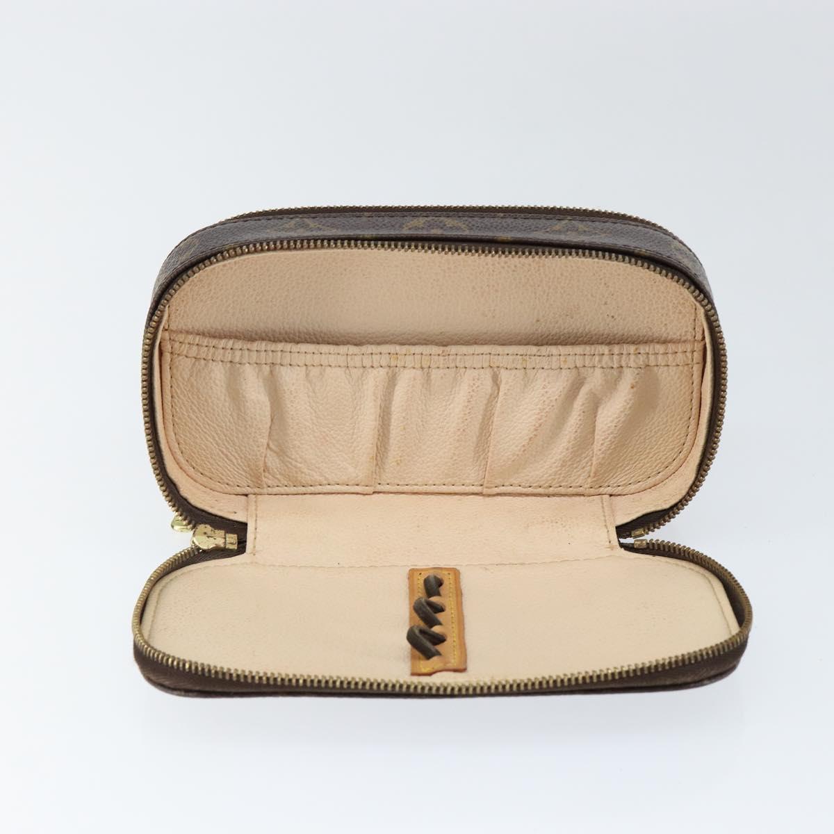 LOUIS VUITTON Monogram Trousse Brush PM Cosmetic Pouch M47510 LV Auth 149213