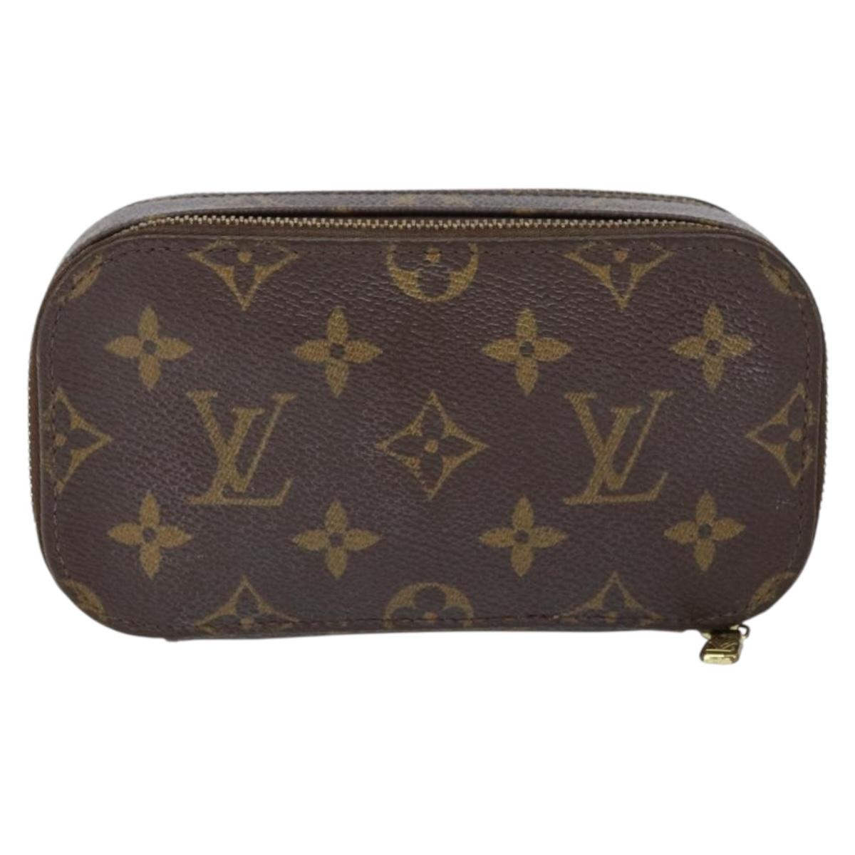 LOUIS VUITTON Monogram Trousse Brush PM Cosmetic Pouch M47510 LV Auth 149213
