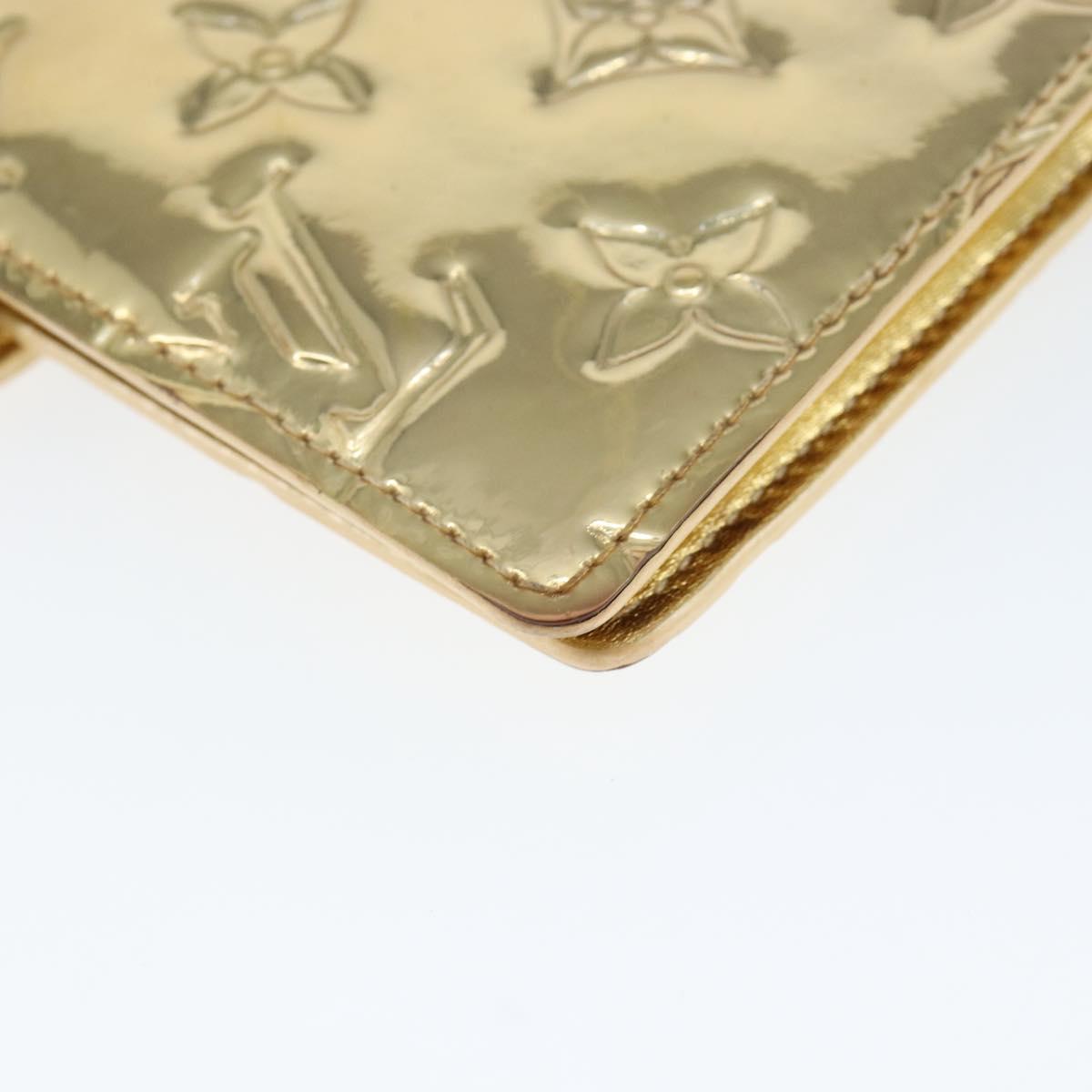 LOUIS VUITTON Miroir Agenda PM Day Planner Cover Gold R20962 LV Auth 149214