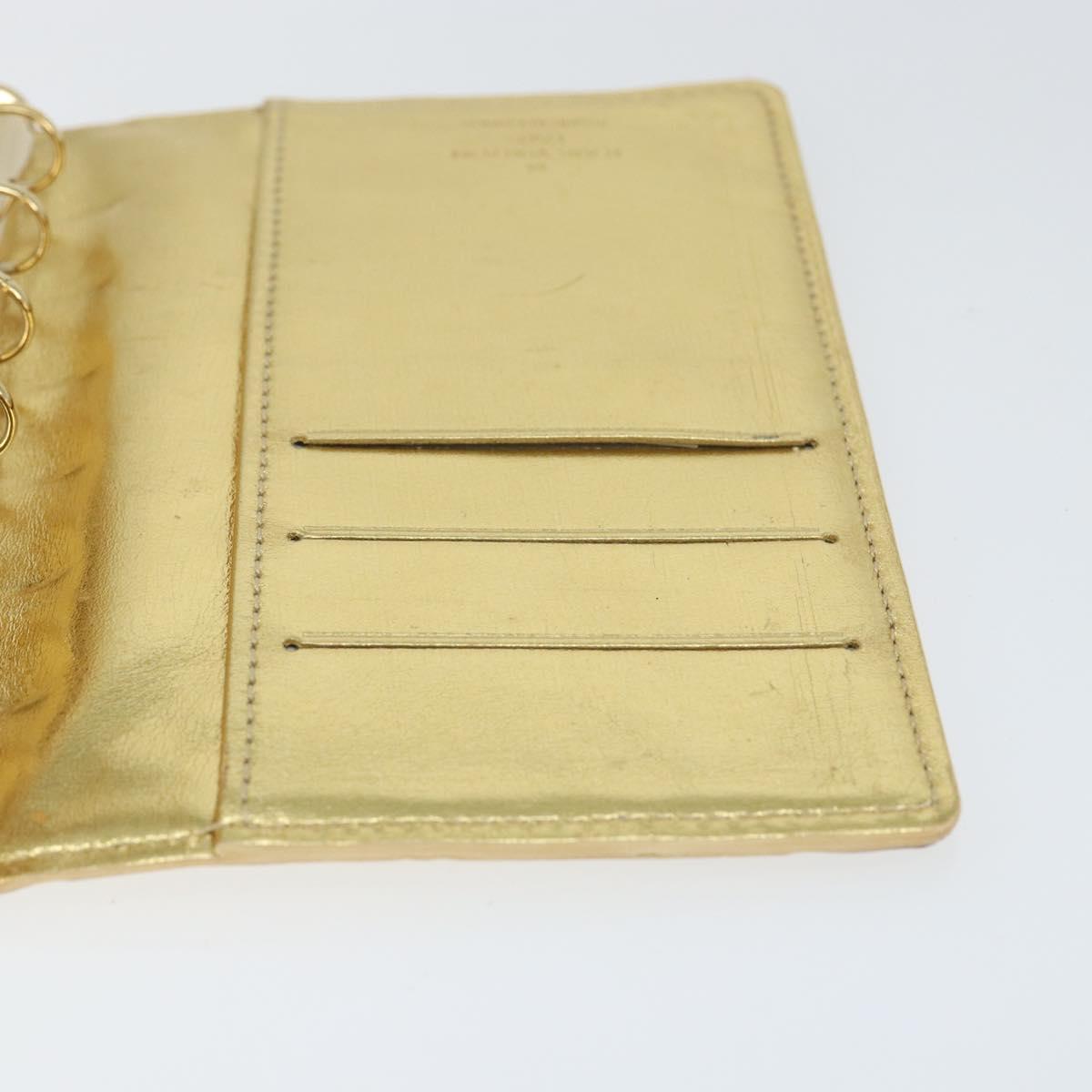 LOUIS VUITTON Miroir Agenda PM Day Planner Cover Gold R20962 LV Auth 149214