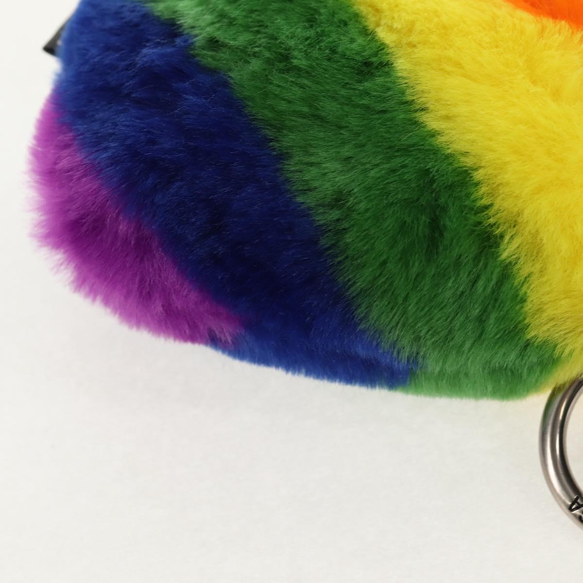 BALENCIAGA Shoulder Bag Fur Rainbow 677903 Auth 149218SM