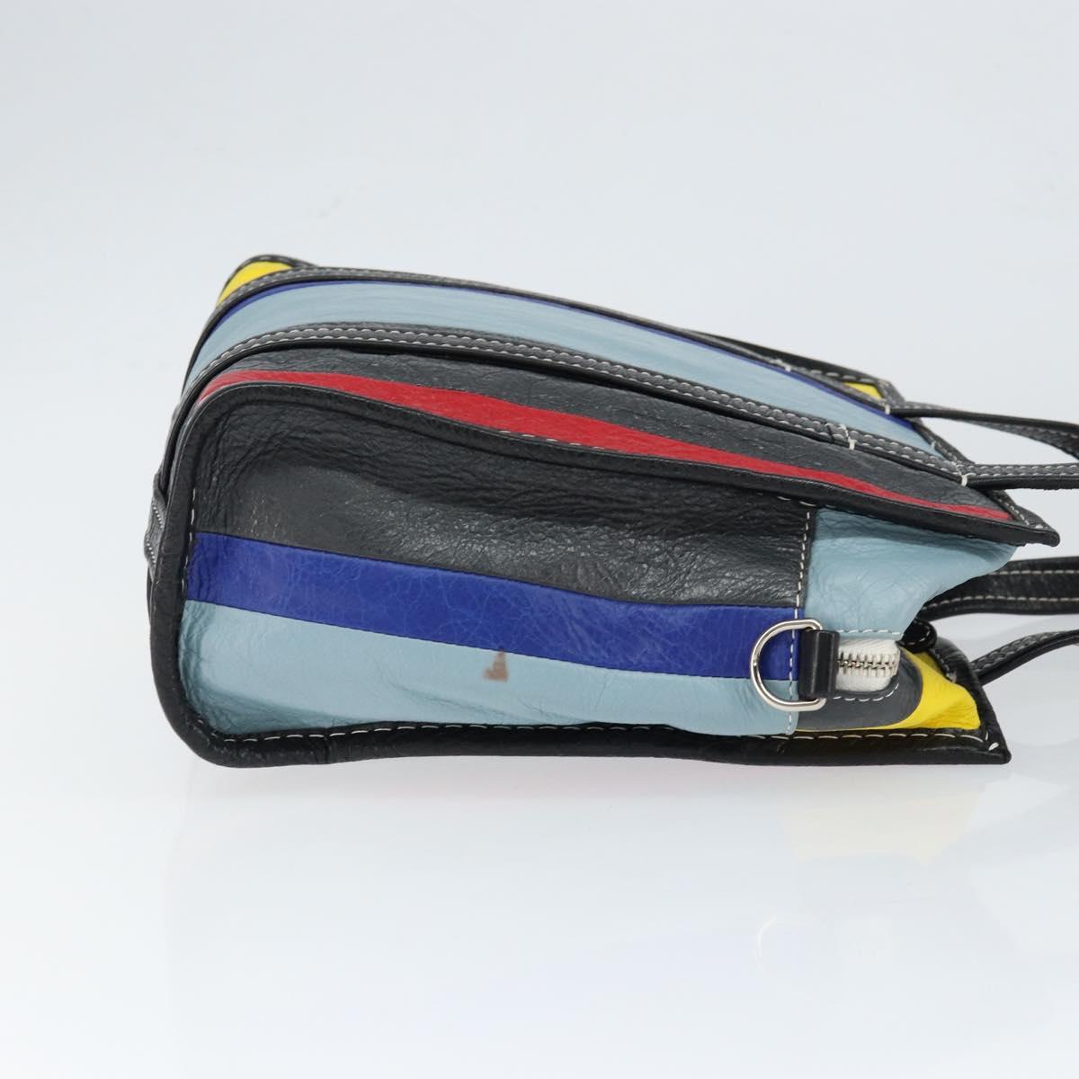 BALENCIAGA Bazaar Shopper XS Bag Leather 2way Multicolor 513989 Auth 149219