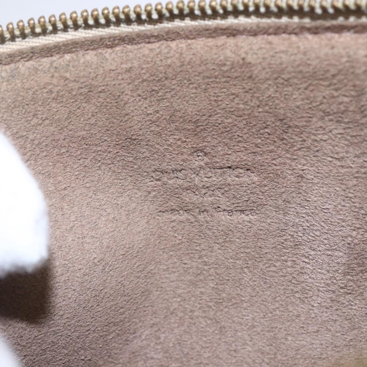 LOUIS VUITTON Multicolor Pochette Accessoires Pouch Black M92648 LV Auth 149228