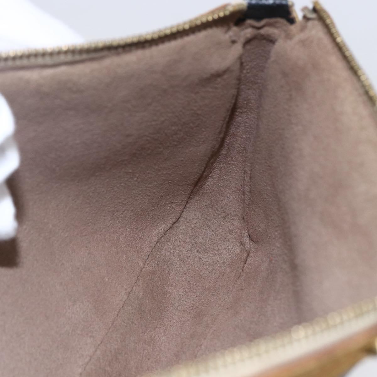 LOUIS VUITTON Multicolor Pochette Accessoires Pouch Black M92648 LV Auth 149228