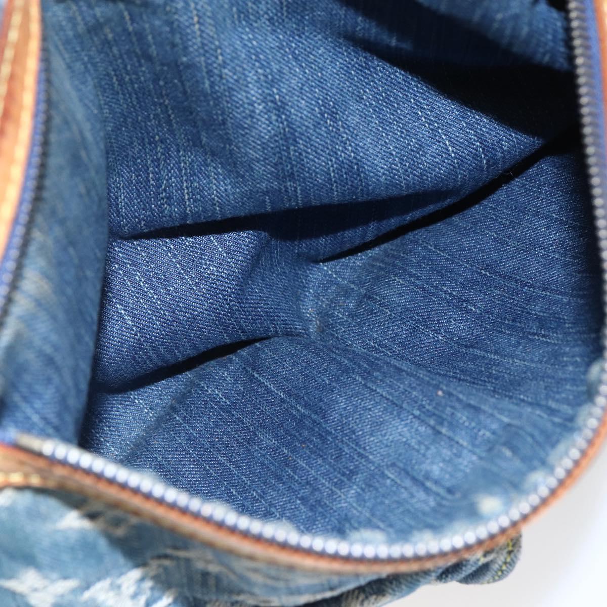 LOUIS VUITTON Monogram Denim Buggy GM Shoulder Bag Blue M95048 LV Auth 149230