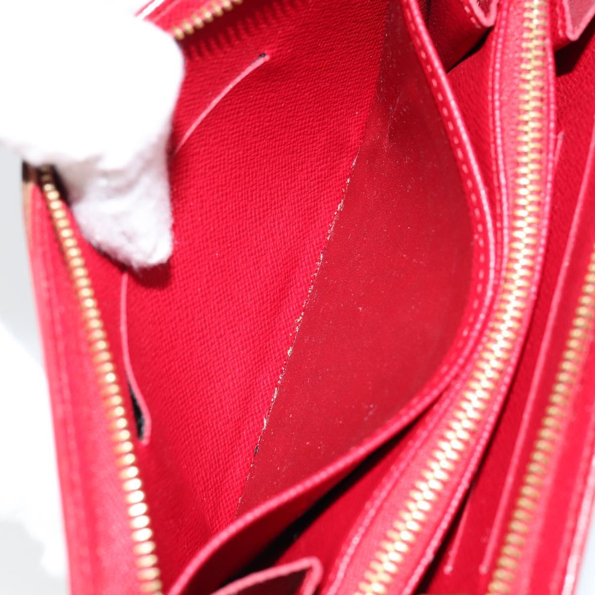 LOUIS VUITTON Monogram Cherry Porte Monnaie Zip Long Wallet M95006 Auth 149232V