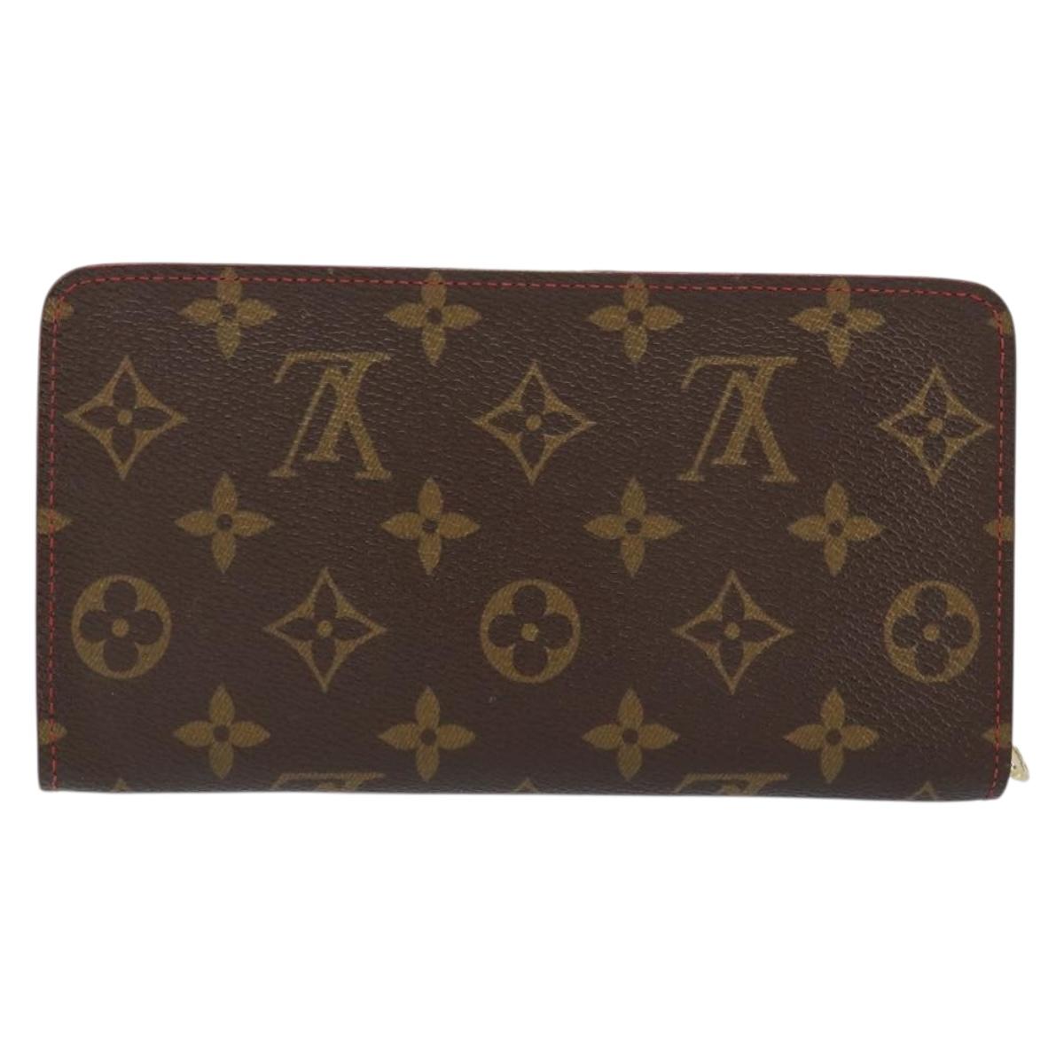 LOUIS VUITTON Monogram Cherry Porte Monnaie Zip Long Wallet M95006 Auth 149232V