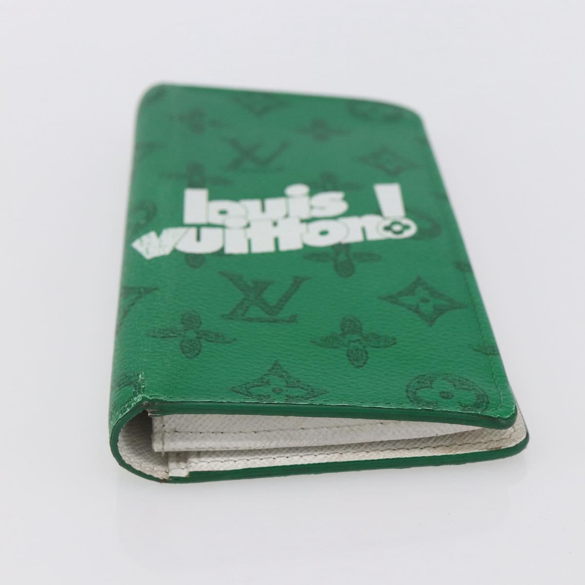 LOUIS VUITTON Monogram Everyday Portefeuille Brazza Green M80801 LV Auth 149234