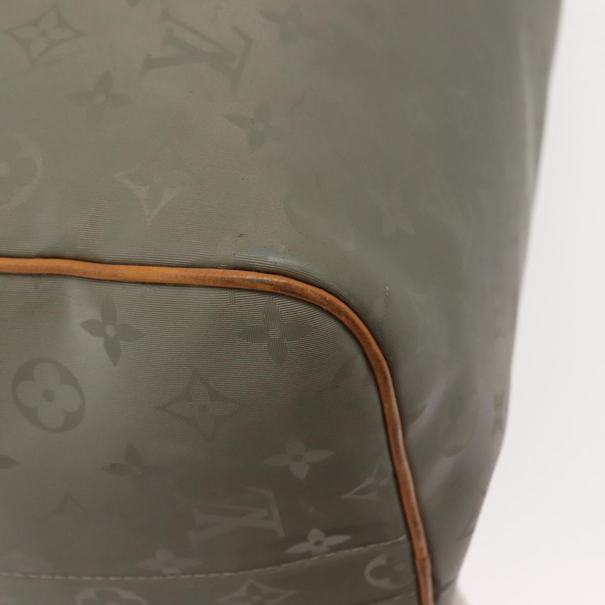 LOUIS VUITTON Monogram Titanium Keepall Bandouliere 50 Bag M43886 LV Auth 149235