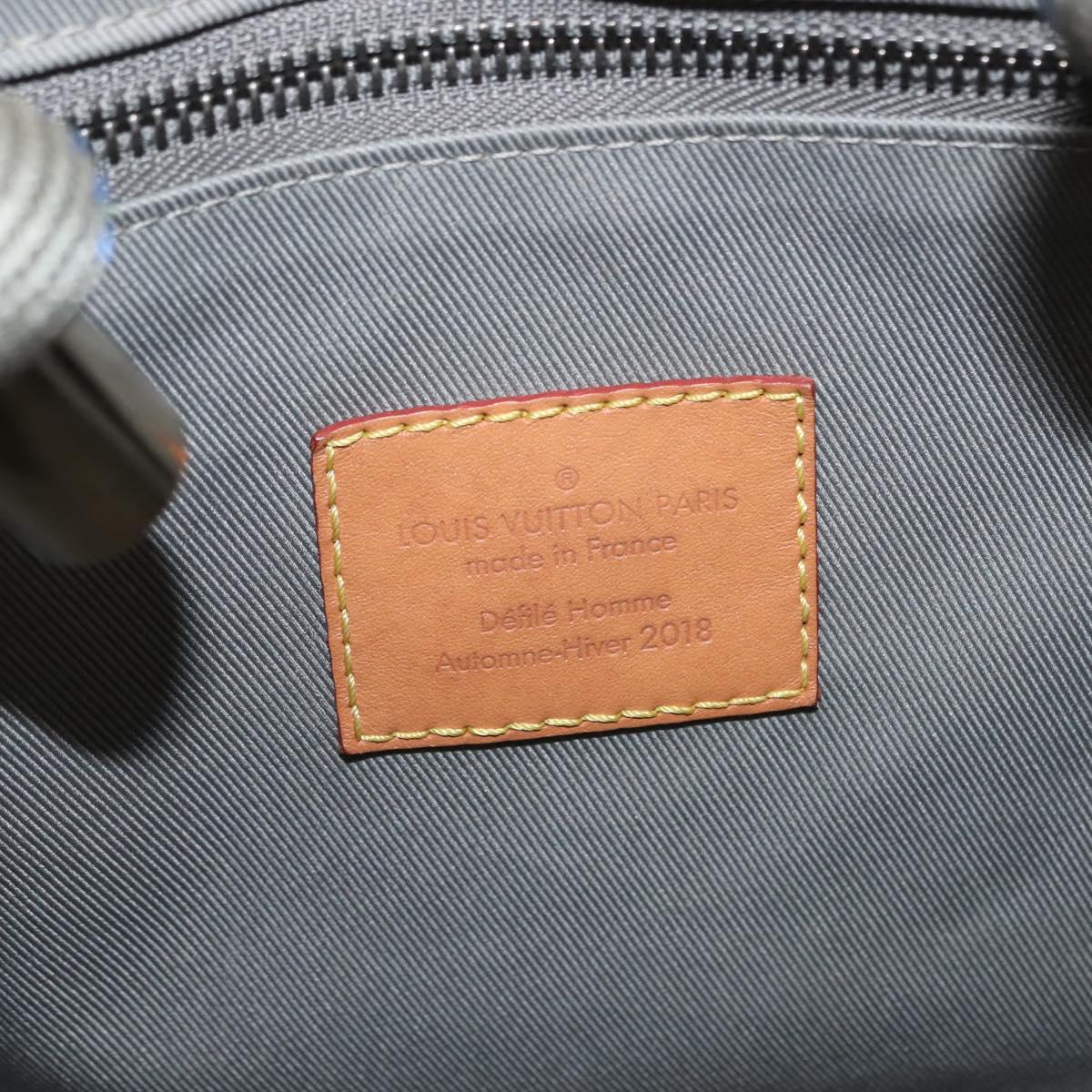 LOUIS VUITTON Monogram Titanium Keepall Bandouliere 50 Bag M43886 LV Auth 149235