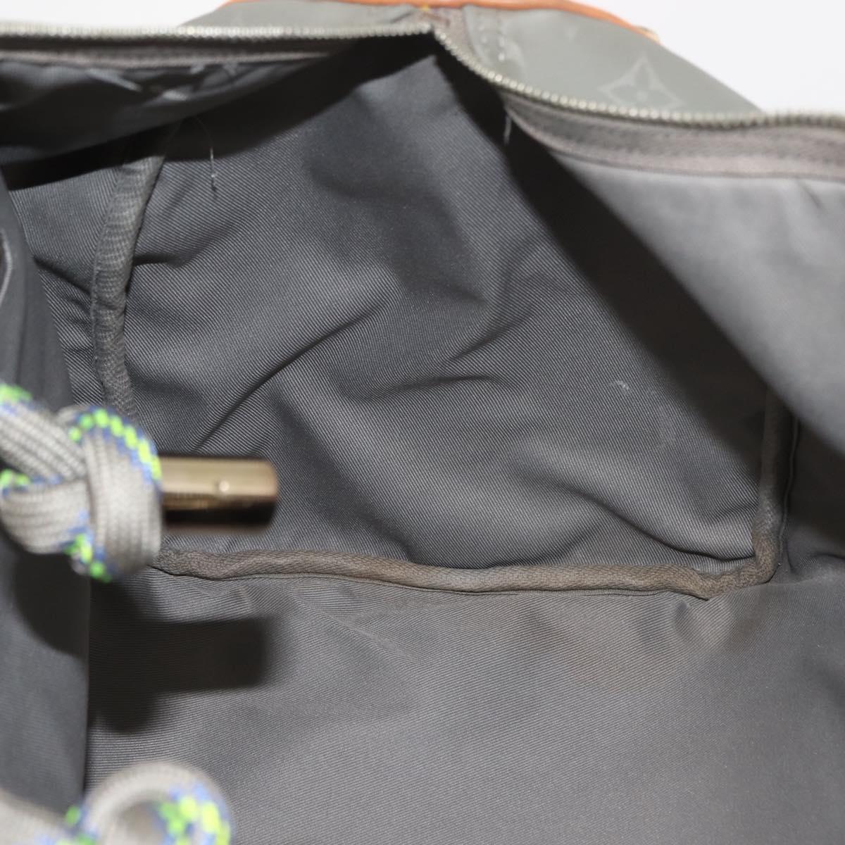 LOUIS VUITTON Monogram Titanium Keepall Bandouliere 50 Bag M43886 LV Auth 149235