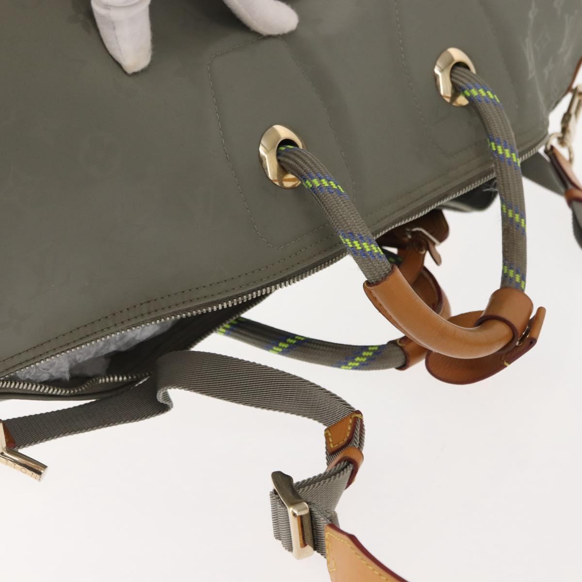 LOUIS VUITTON Monogram Titanium Keepall Bandouliere 50 Bag M43886 LV Auth 149235