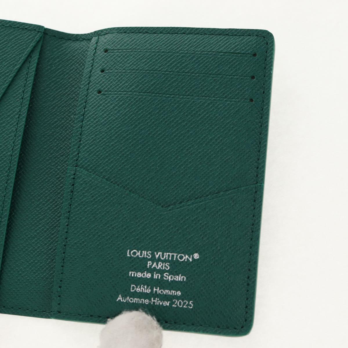 LOUIS VUITTON Monogram Organizer De Poch Card Case Green M25971 Auth 149237SAM