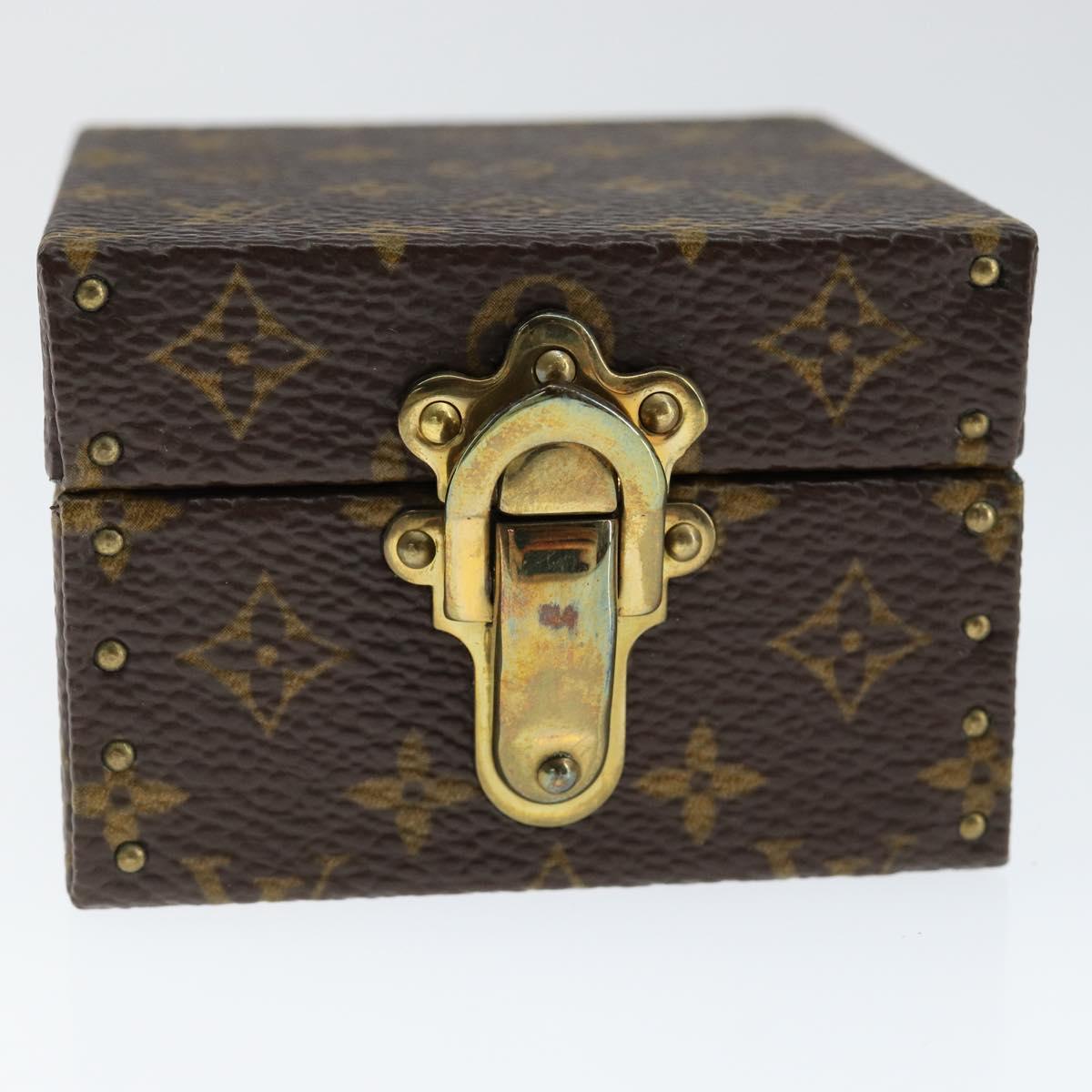 LOUIS VUITTON Monogram Jewelry case Jewelry Box LV Auth 149239