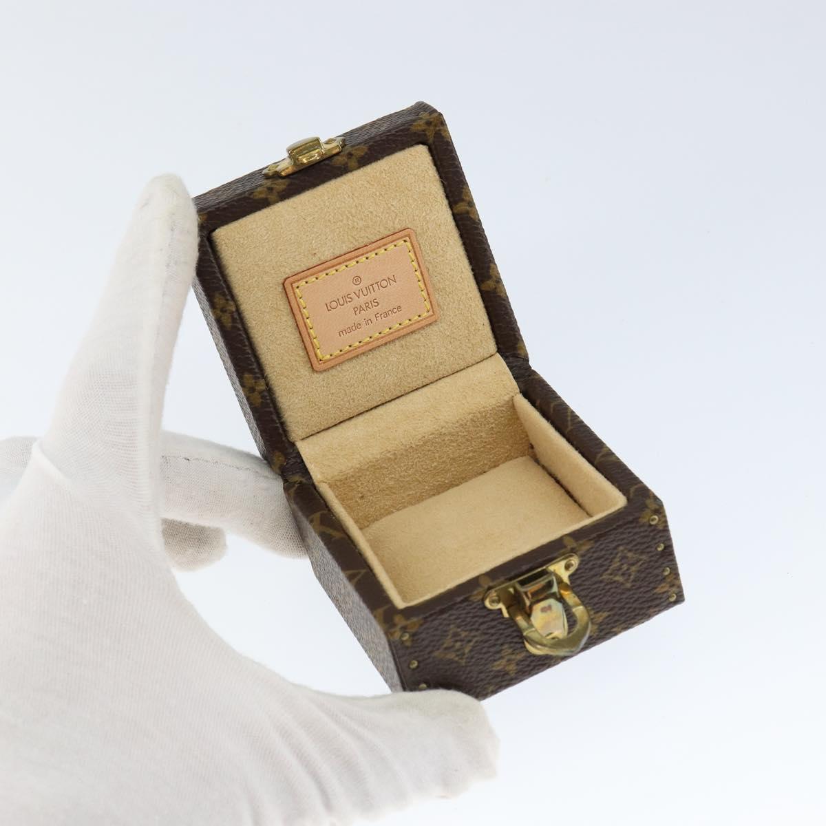 LOUIS VUITTON Monogram Jewelry case Jewelry Box LV Auth 149239