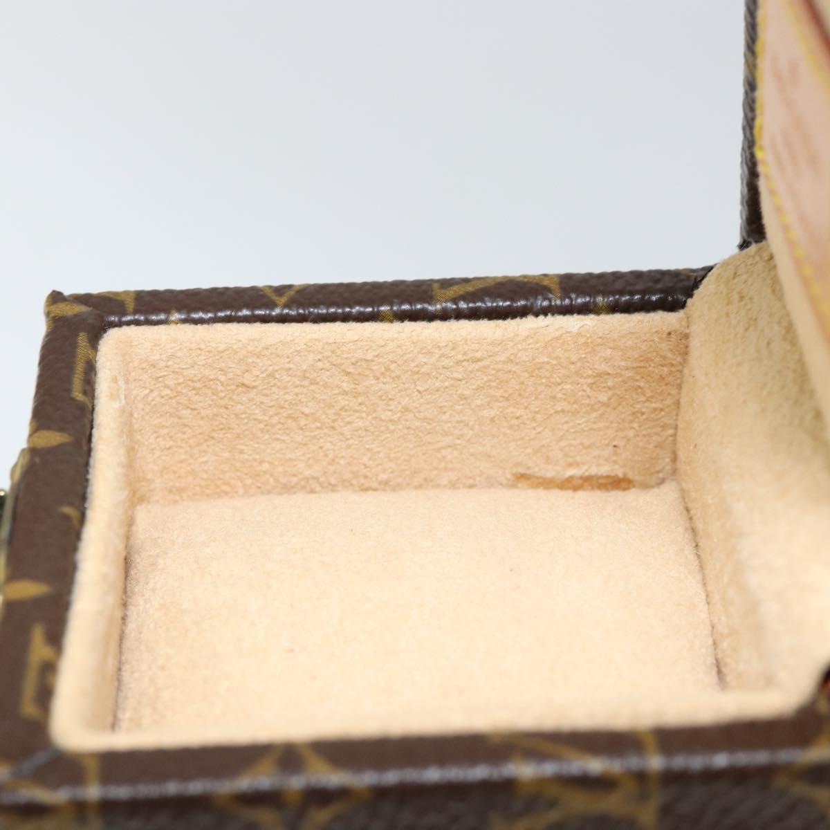 LOUIS VUITTON Monogram Jewelry case Jewelry Box LV Auth 149239