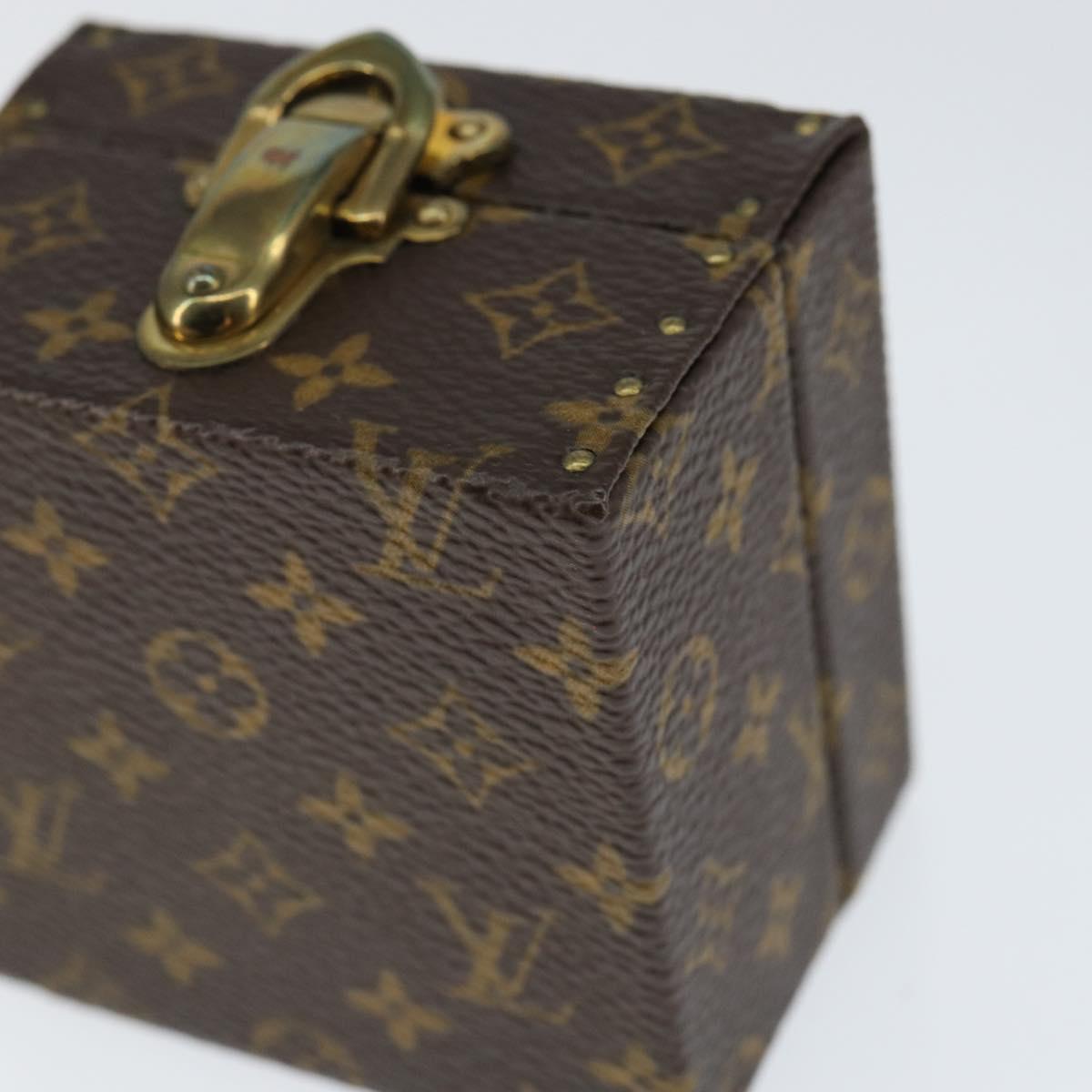 LOUIS VUITTON Monogram Jewelry case Jewelry Box LV Auth 149239